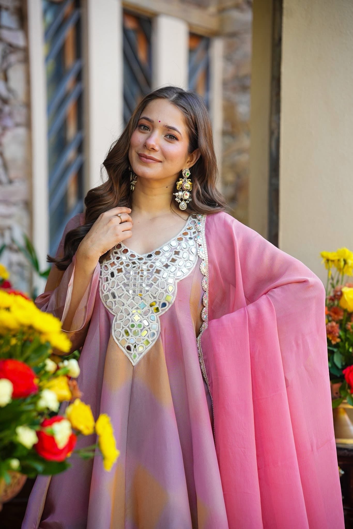 Mehranya Blush Sharara Set