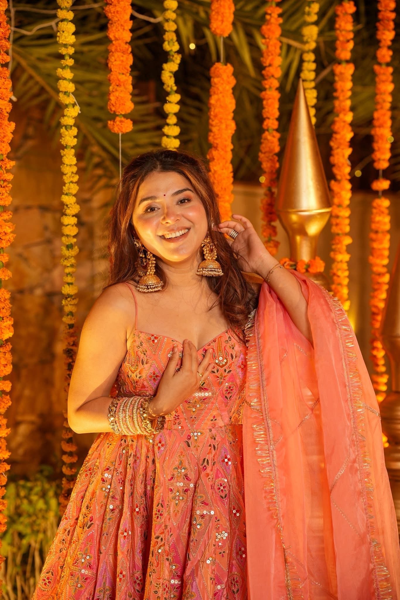 Rimisha Pink Heavy Maxi Set