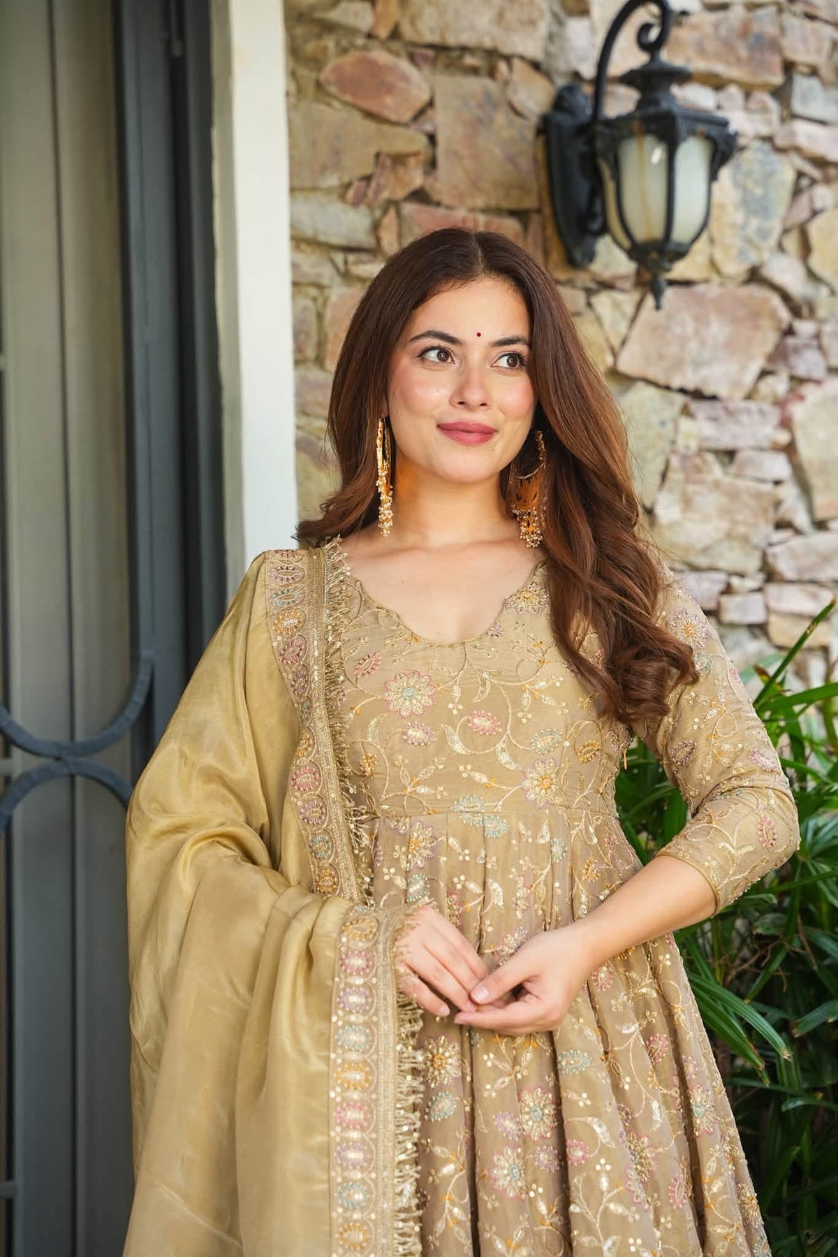 Sonchafa Glam Anarkali Suit Set