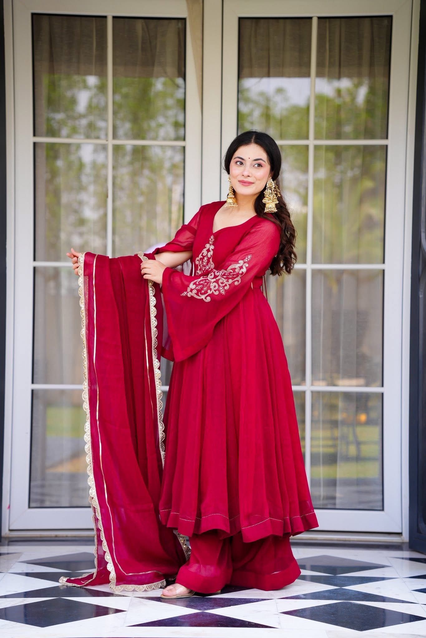 Buy Rajasthani Rouge Suit Set Online in India | Idaho Clothing Buy Rajasthani Rouge Suit Set Online in India | Idaho Clothing