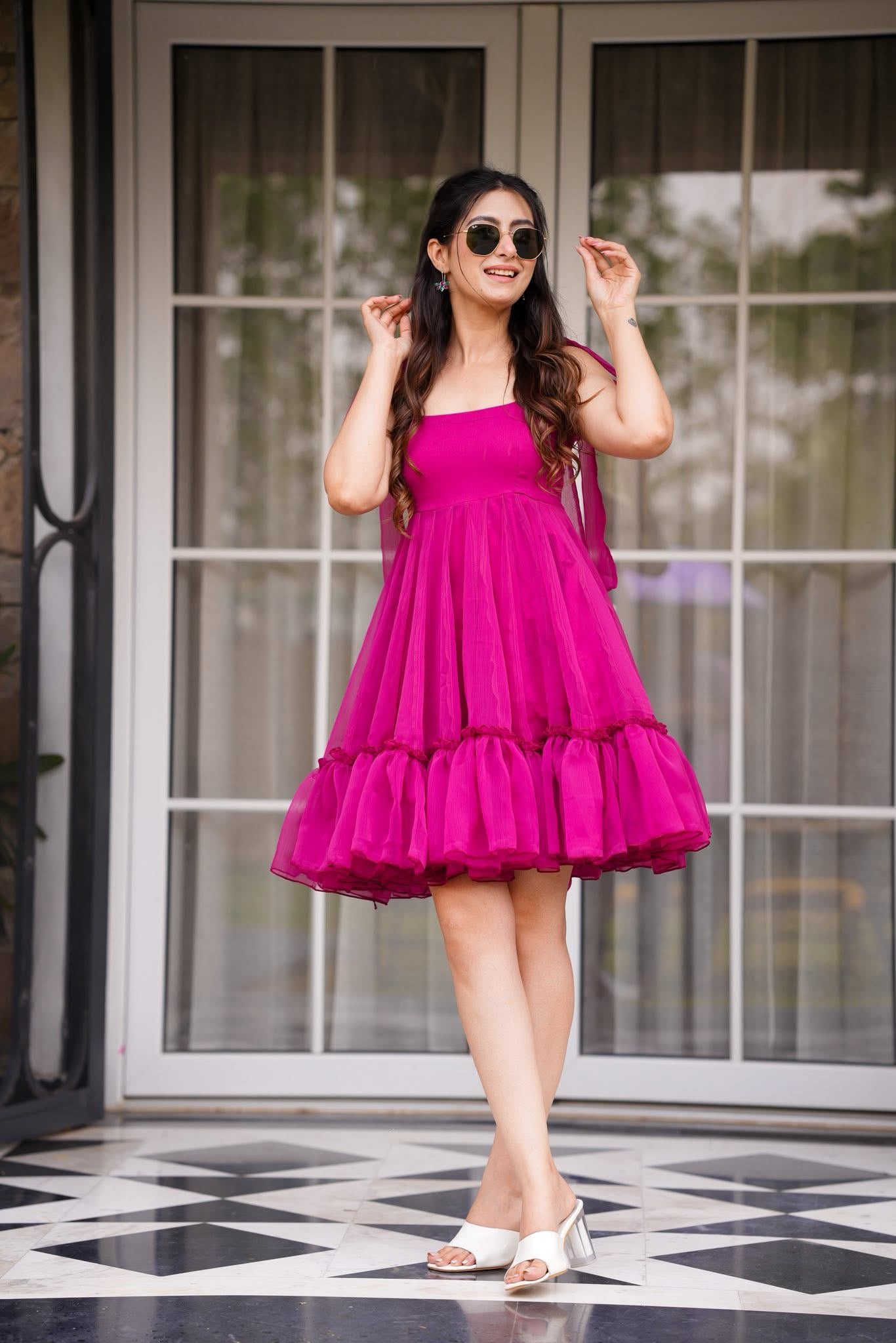 Buy Rhea Rose Mini Dress Online in India | Idaho Clothing Buy Rhea Rose Mini Dress Online in India | Idaho Clothing