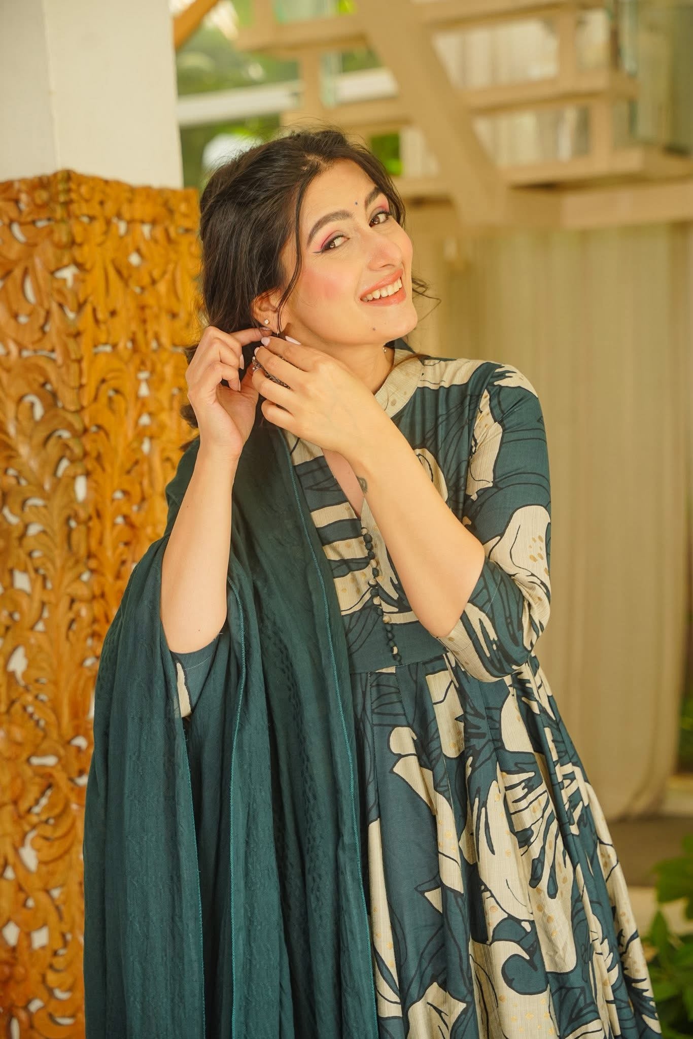 Grihita Cotton Anarkali Suit Set