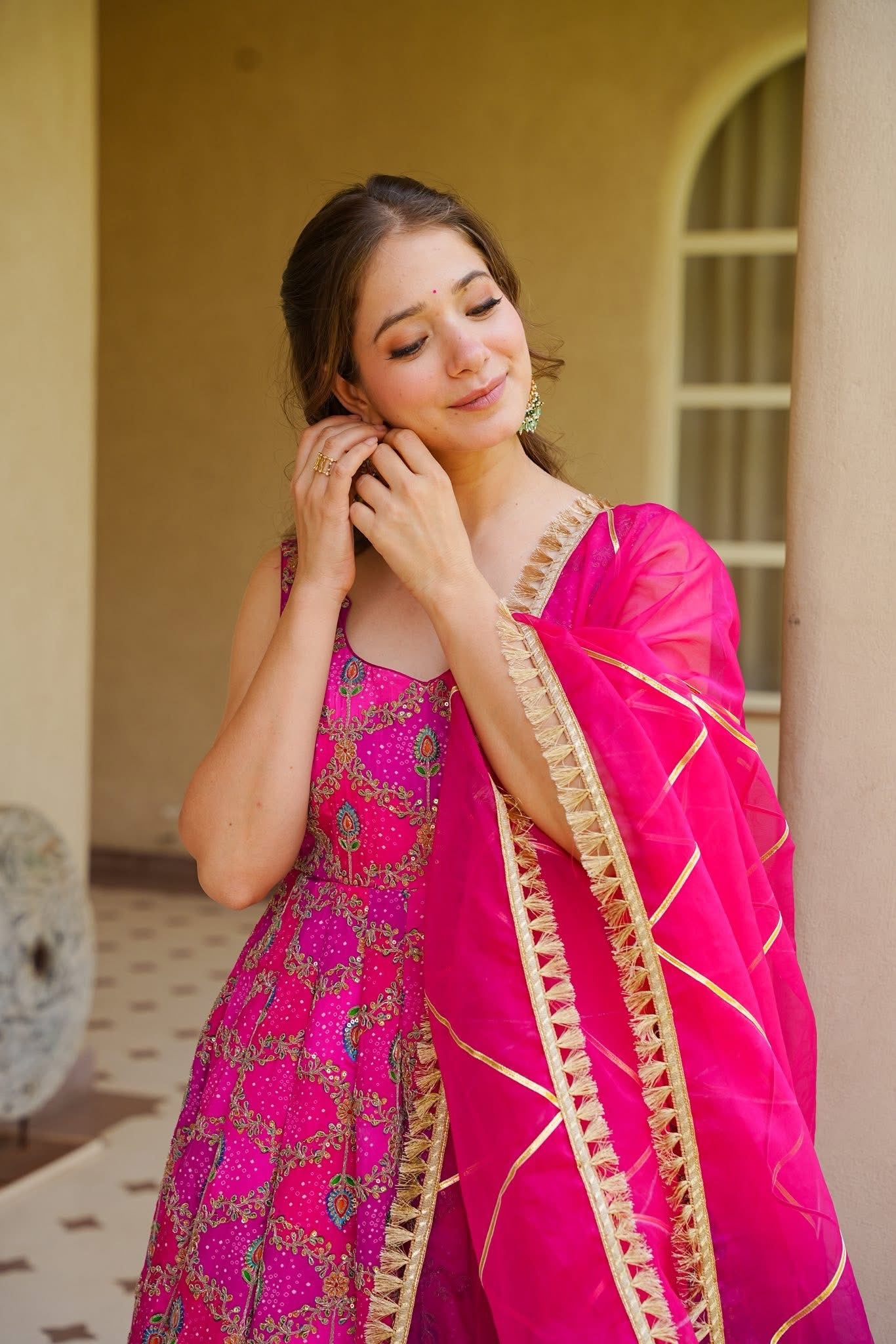 Miranshi Pink Heavy Maxi Set