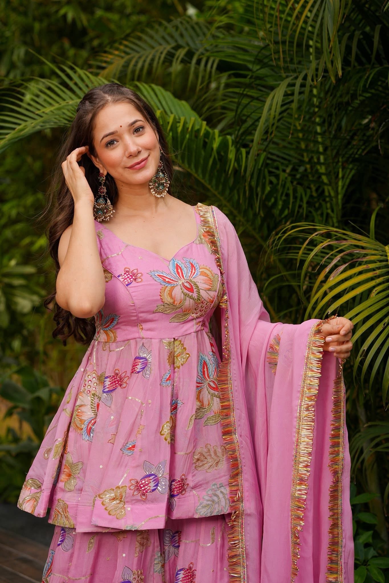 Gulveen Glint Sharara Set