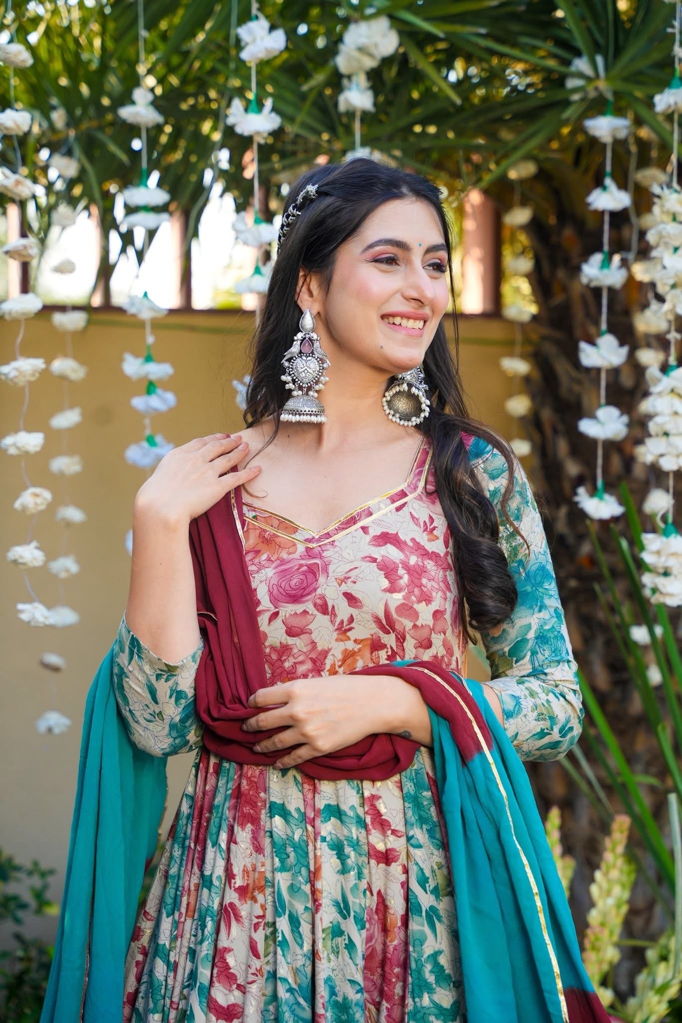 Arwa Jade Rayon Maxi Set