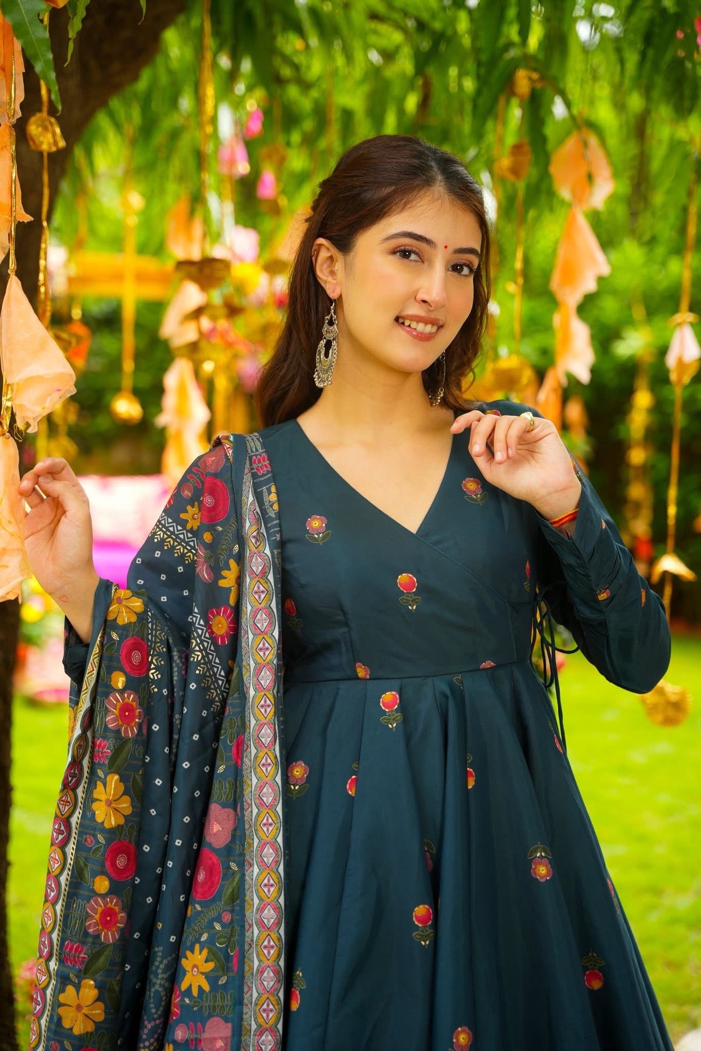 Indeevar Muslin Suit Set