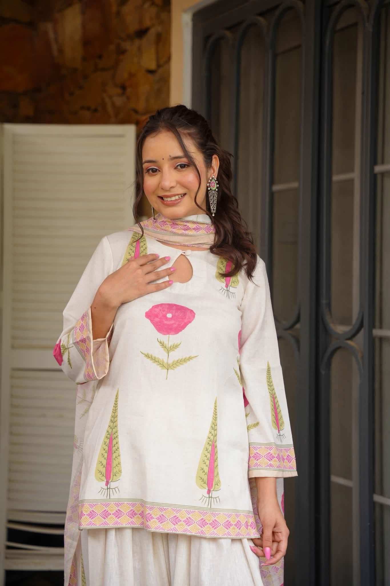 Dilkash Print Cotton Farshi Salwar Set