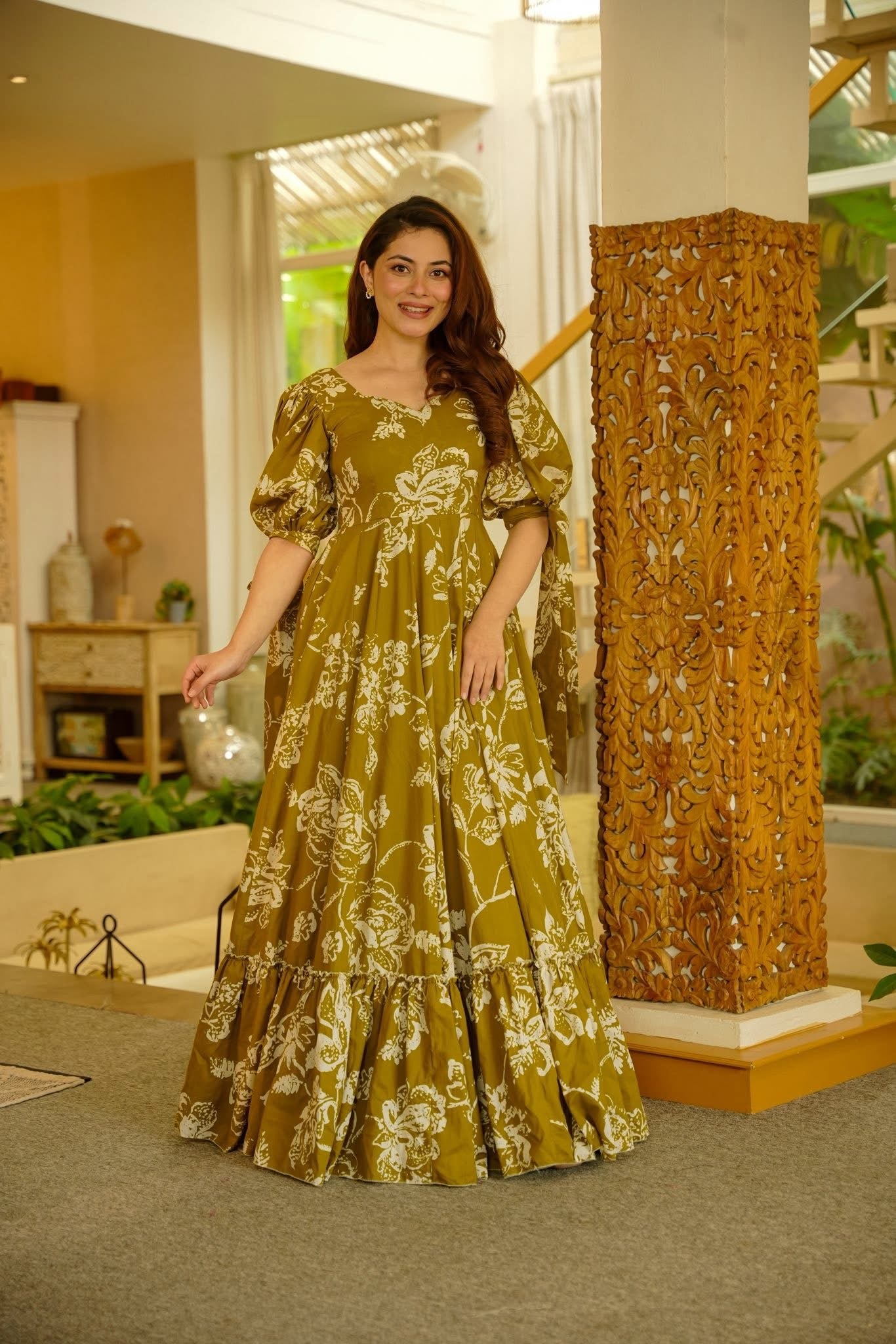 chinese dress ladies Theia Kiana Beaded Gown