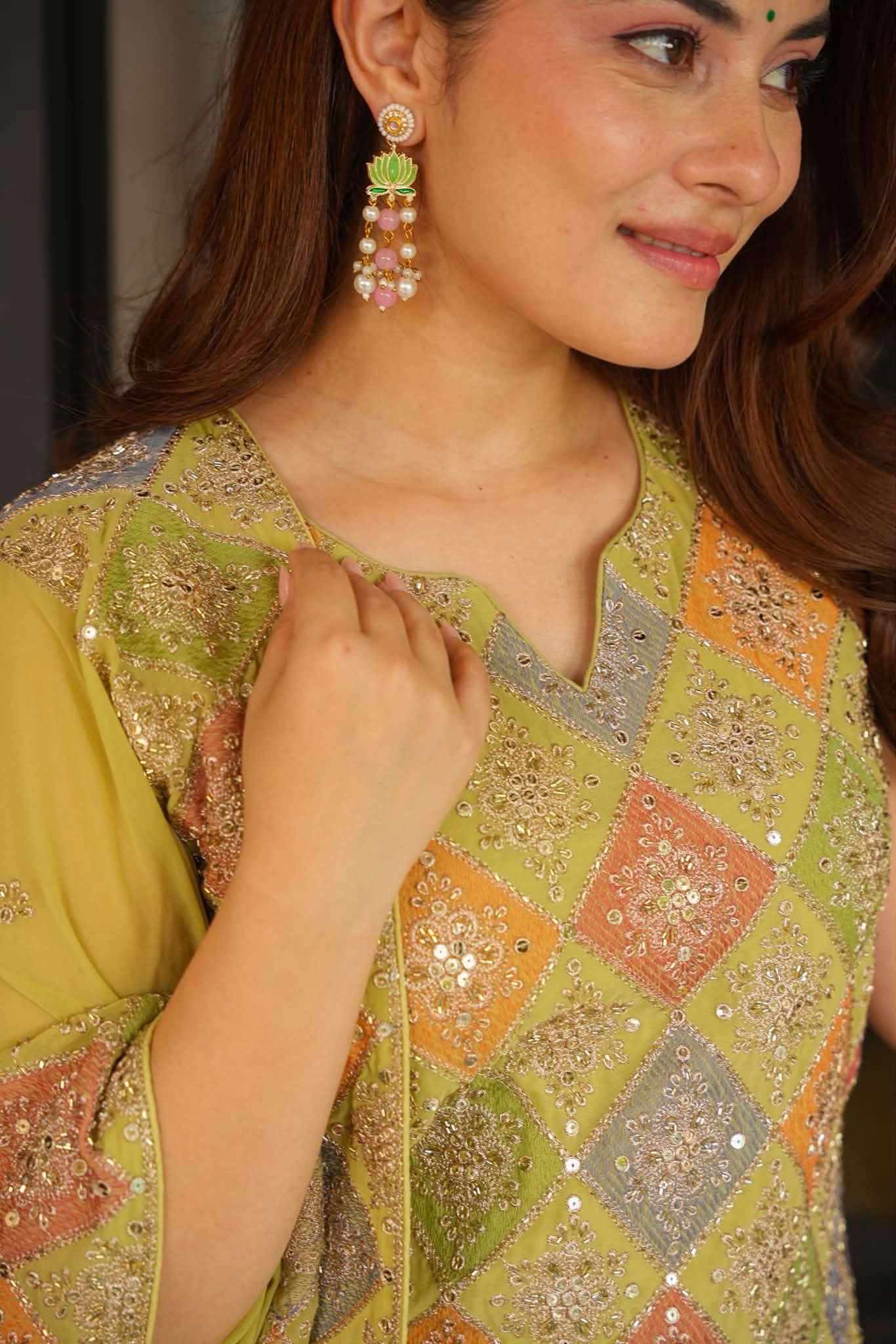 Sharika Heavy Embroidered Kurta Set