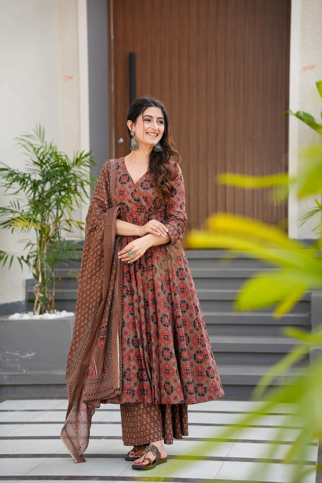 cotton angrakha dress Sephora" Cotton Angrakha Dress The Ethnic Label