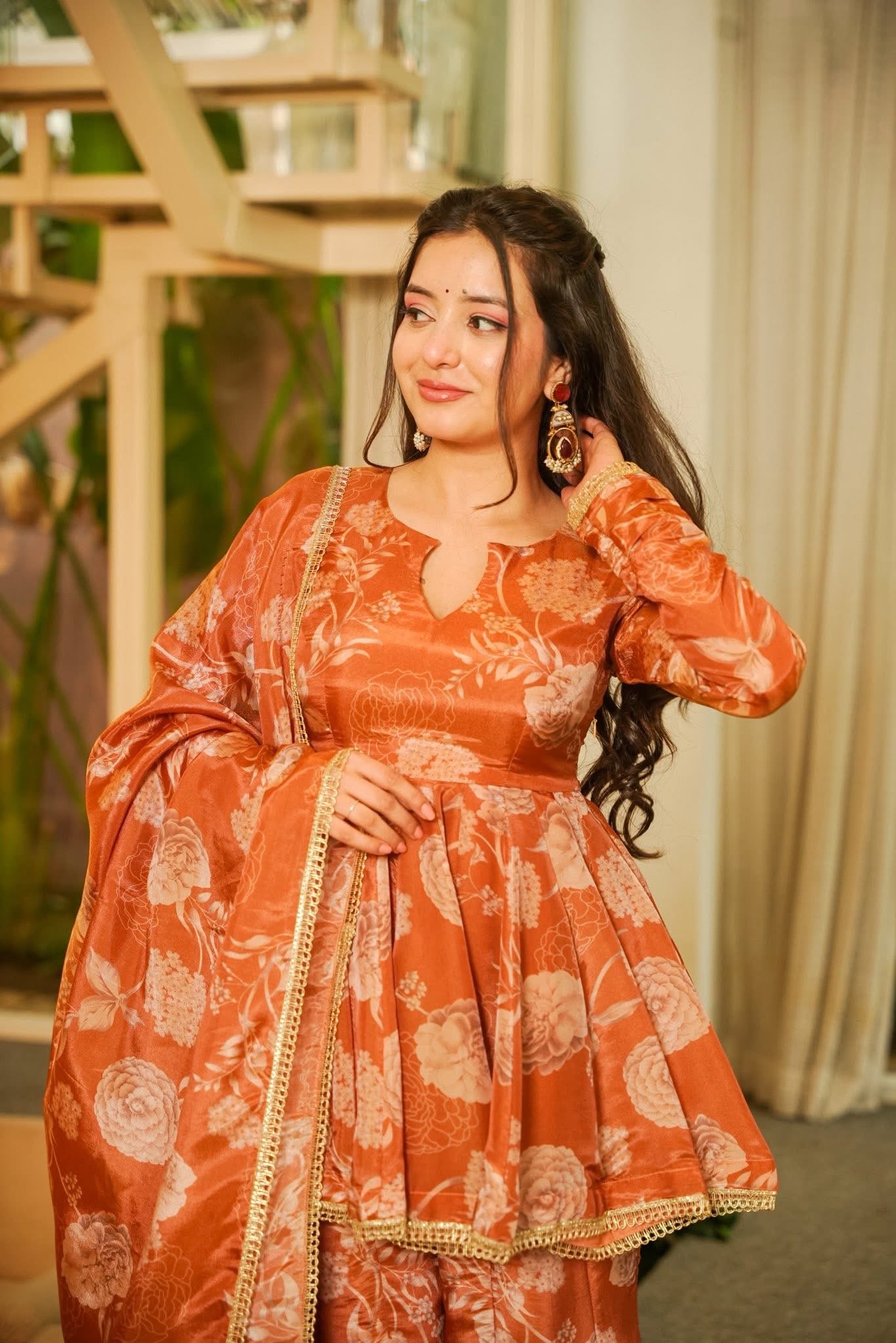 Ahalya Cosmos Sharara Set