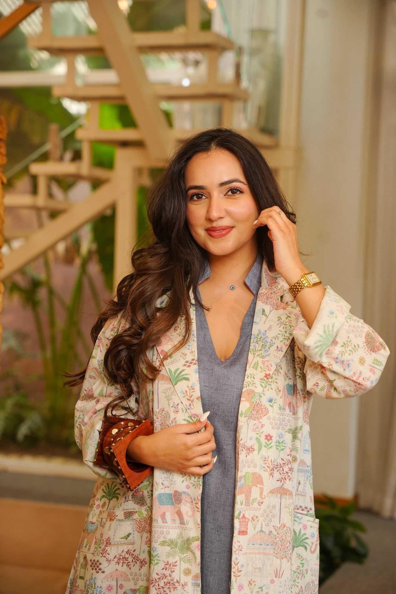 Ruvya Blue Kurta Set with Jacket