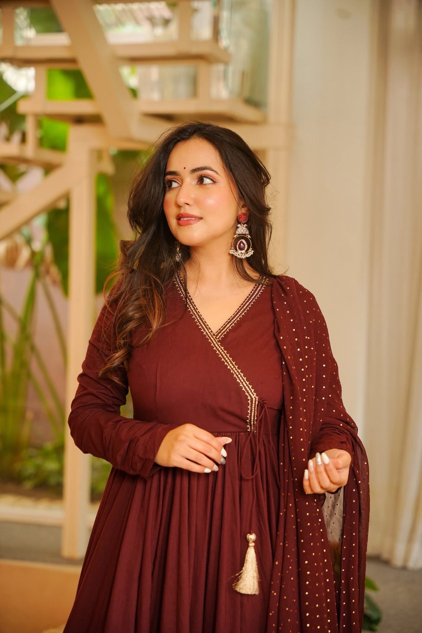 Nandita Cotton Anarkali Suit Set