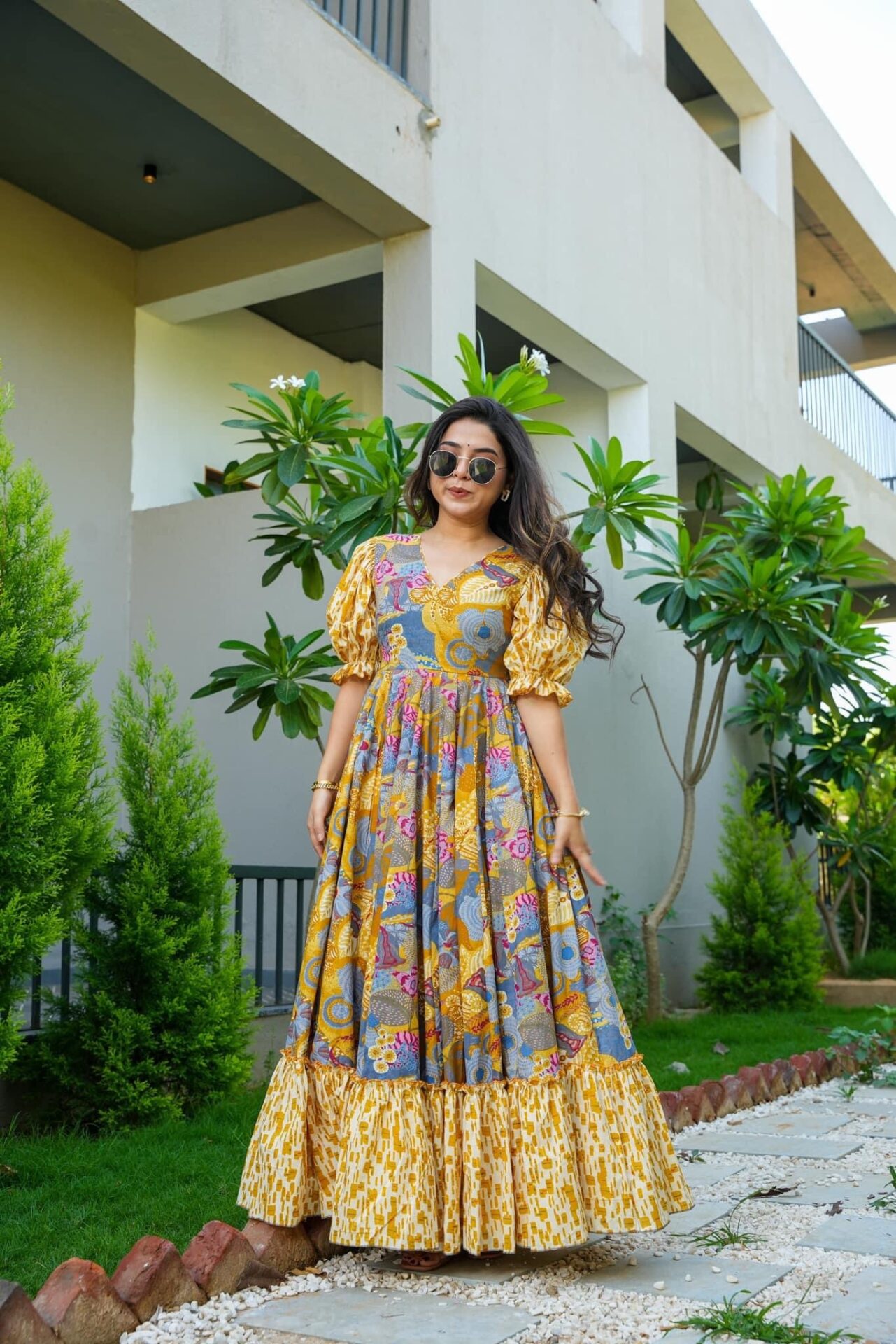 Buy Sunlit-day cotton maxi Online in India | Idaho Clothing Buy Sunlit-day cotton maxi Online in India | Idaho Clothing
