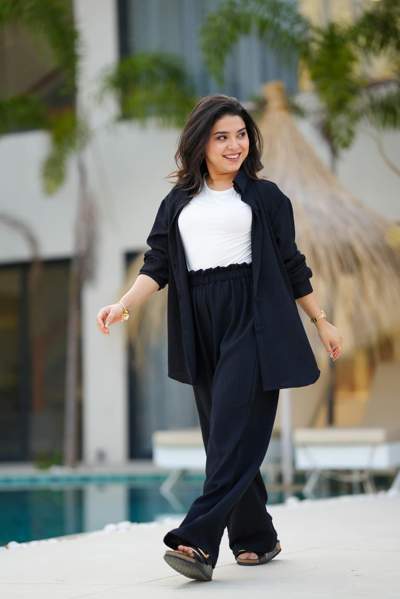 Winry black co-ord set