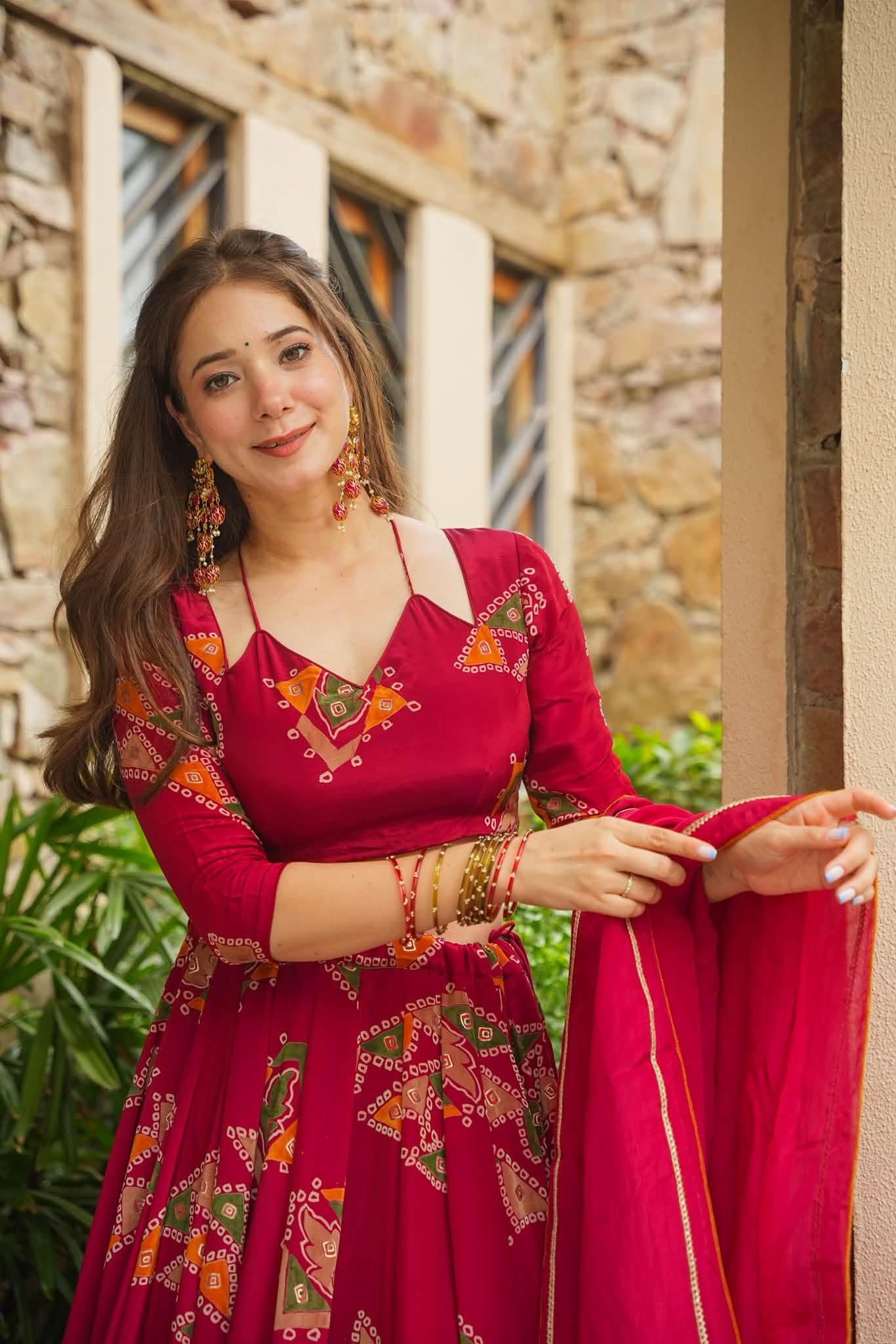 Ritambari Red Lehenga Set