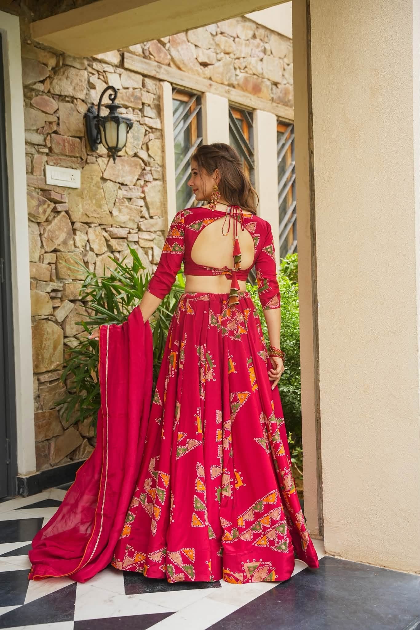 Ritambari Red Lehenga Set