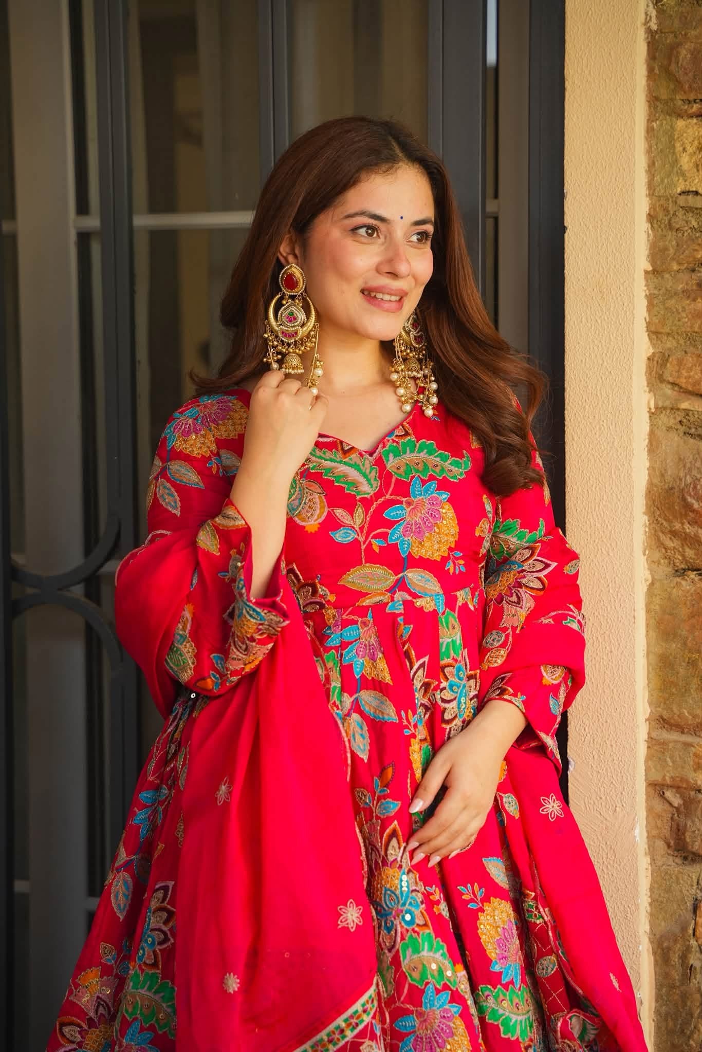 Mehrnaz Radiance Heavy Anarkali Suit Set