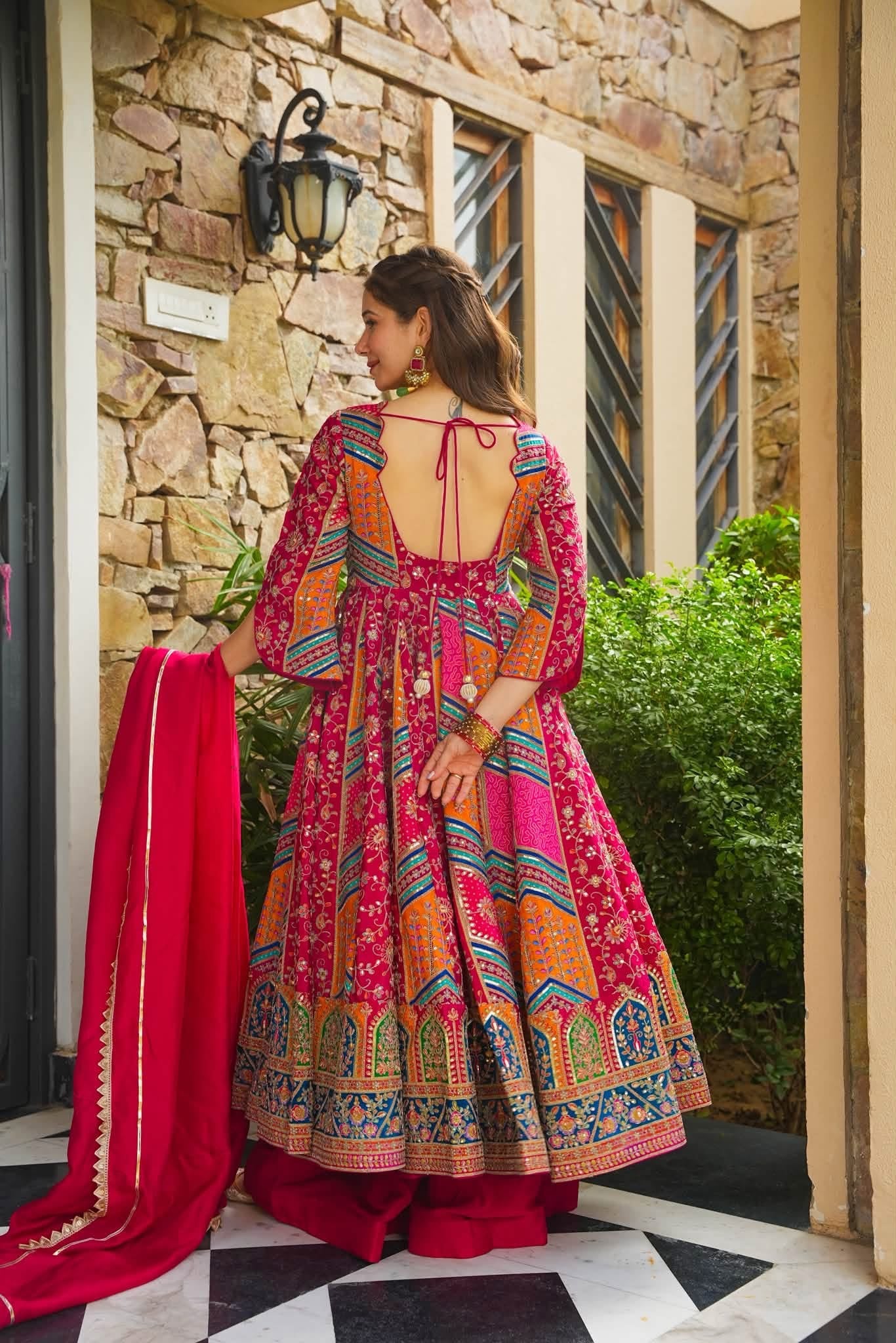 Baneera Bloom Heavy Anarkali Suit Set