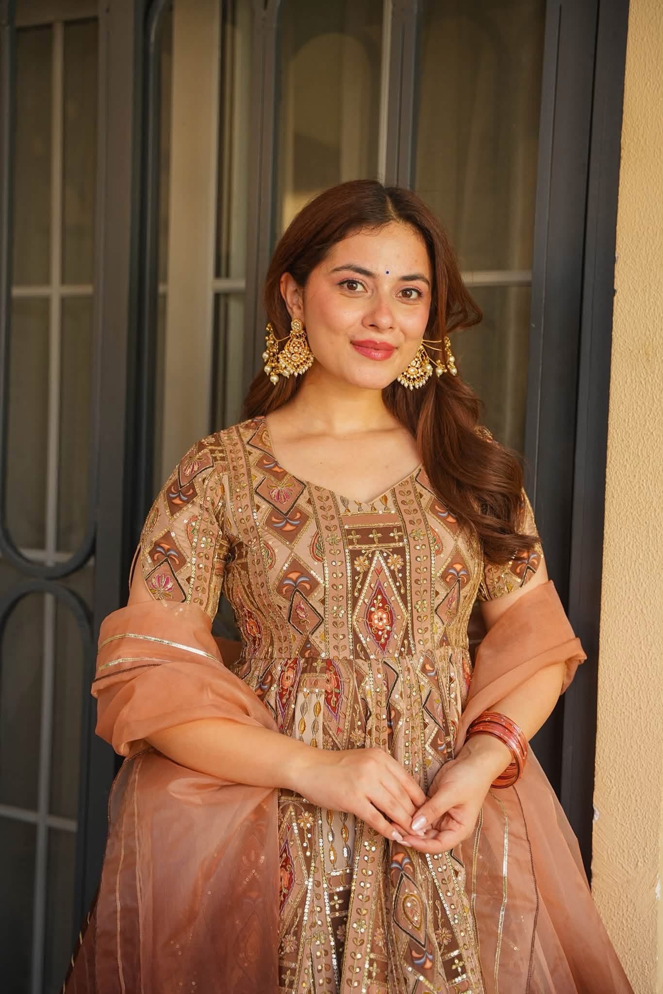 Roshanak Heavy Embroidered Maxi Set