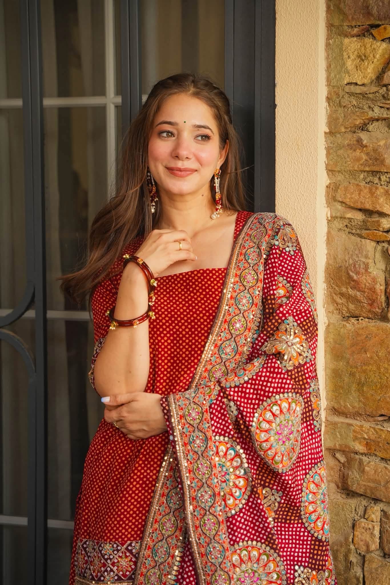 Inayat Elegant Dot Kurta Set