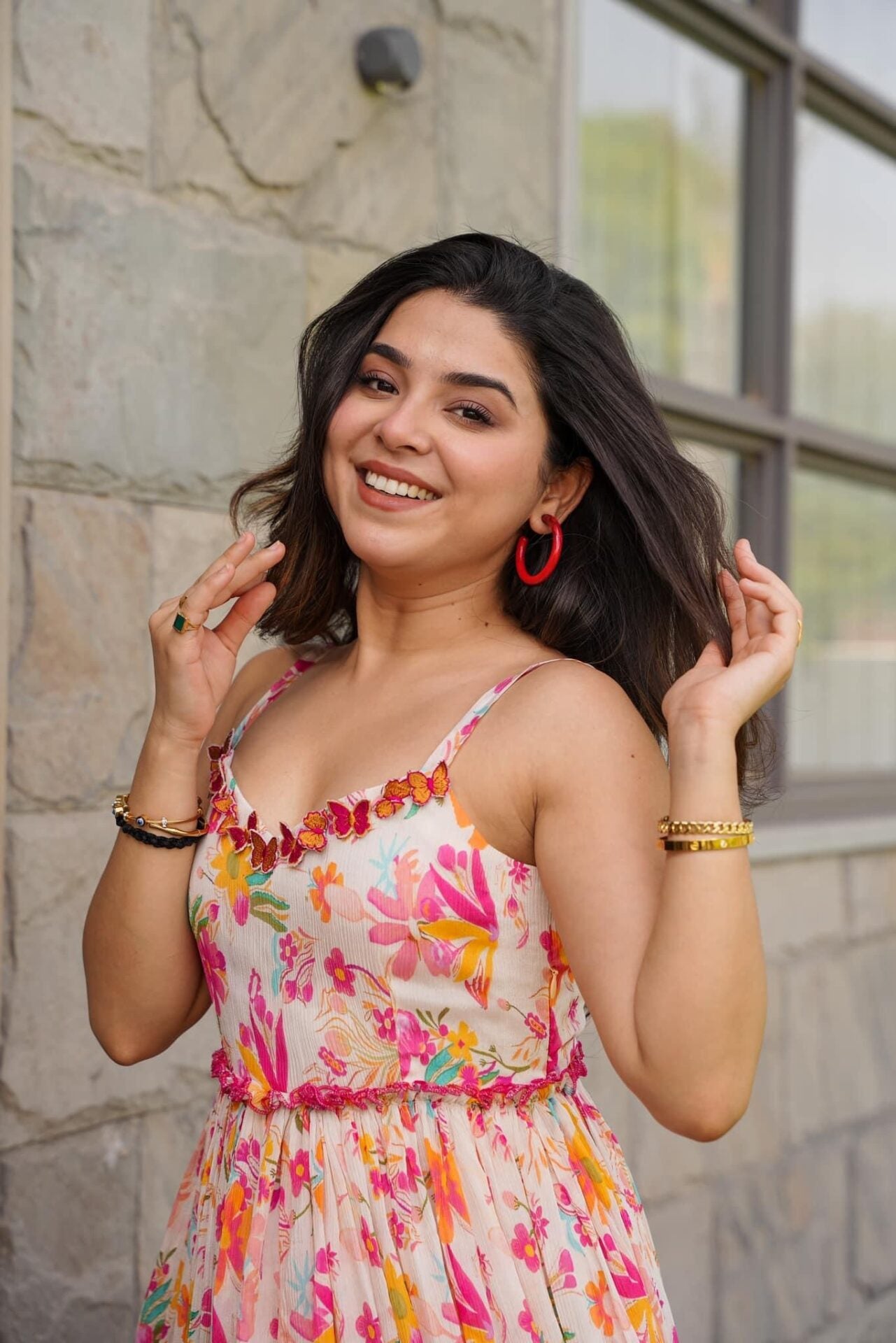 Florence chinon floral dress