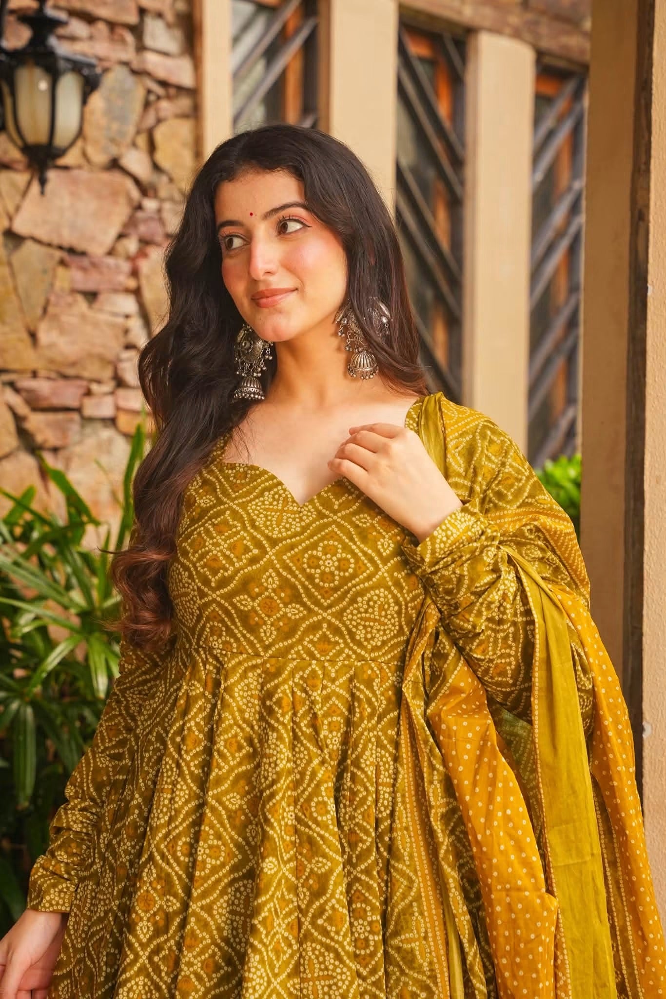 Nairika Cotton Anarkali Suit Set