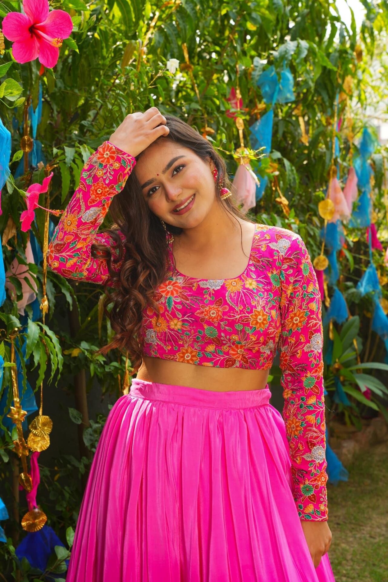 Slate pink Skies skirt attire