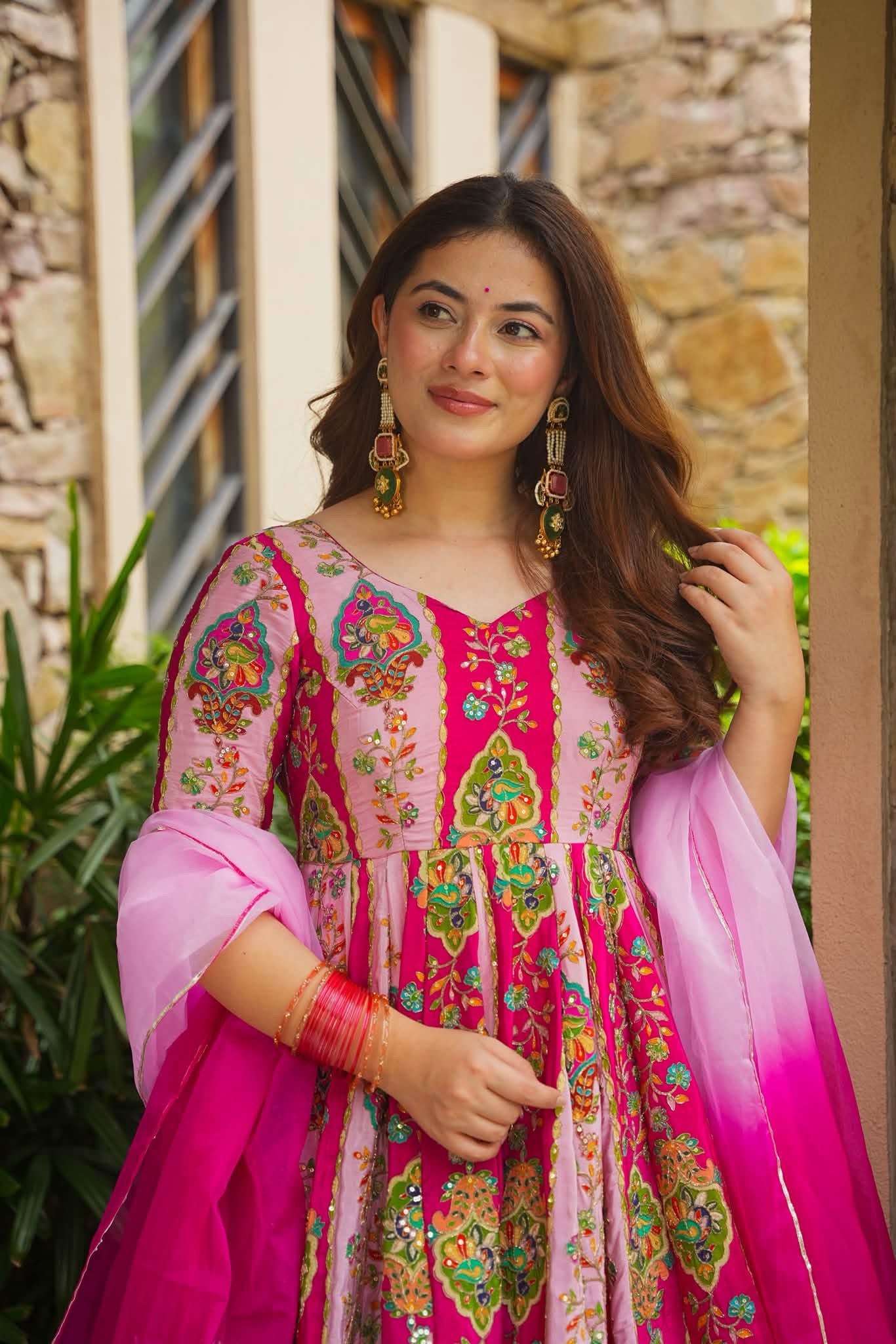 Roshaara Regal Heavy Embroidered Maxi Set
