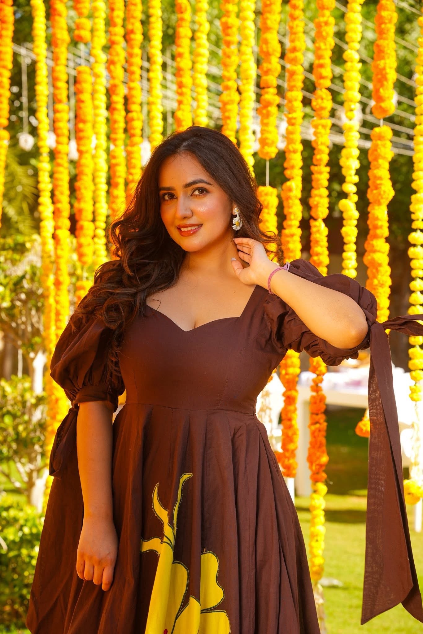 Terren Brown Statement Maxi Dress