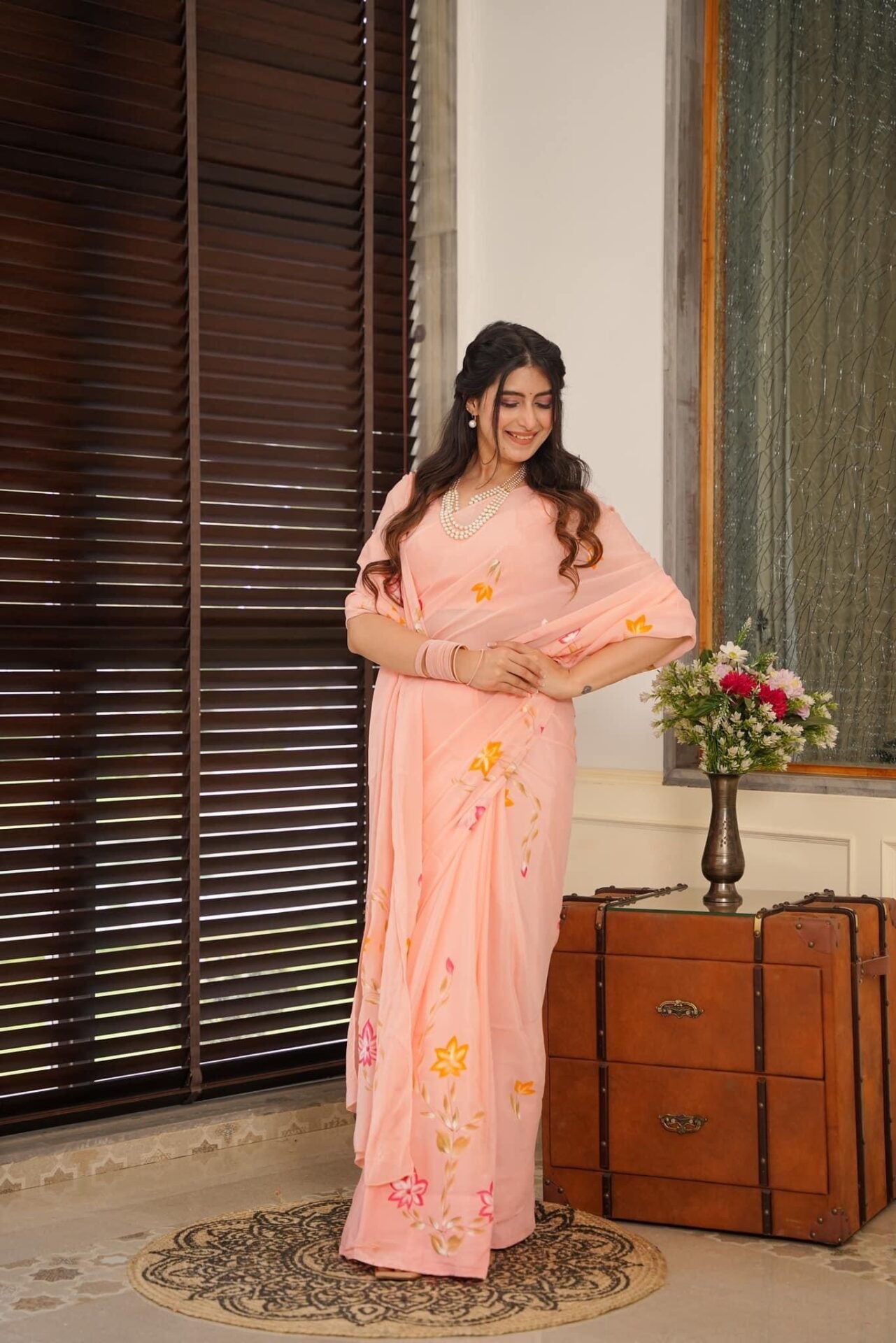 Aaradhana pearl saree