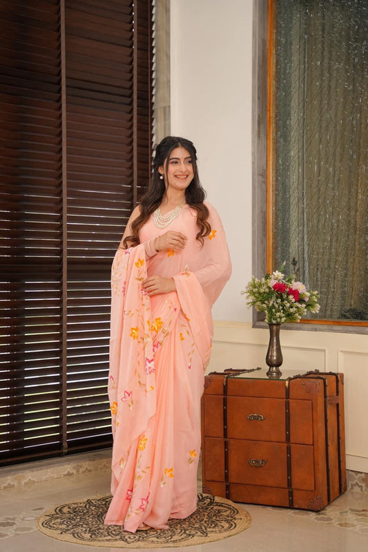 Aaradhana pearl saree