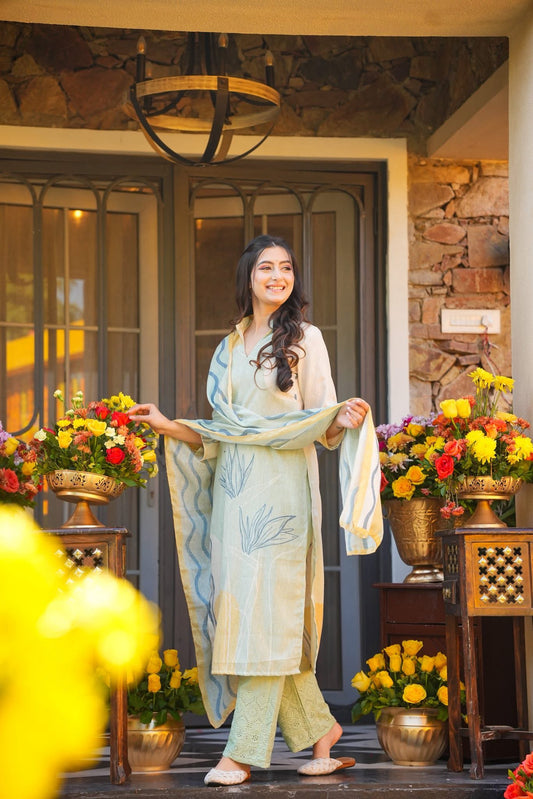 Trishti Cotton Straight Kurta Set