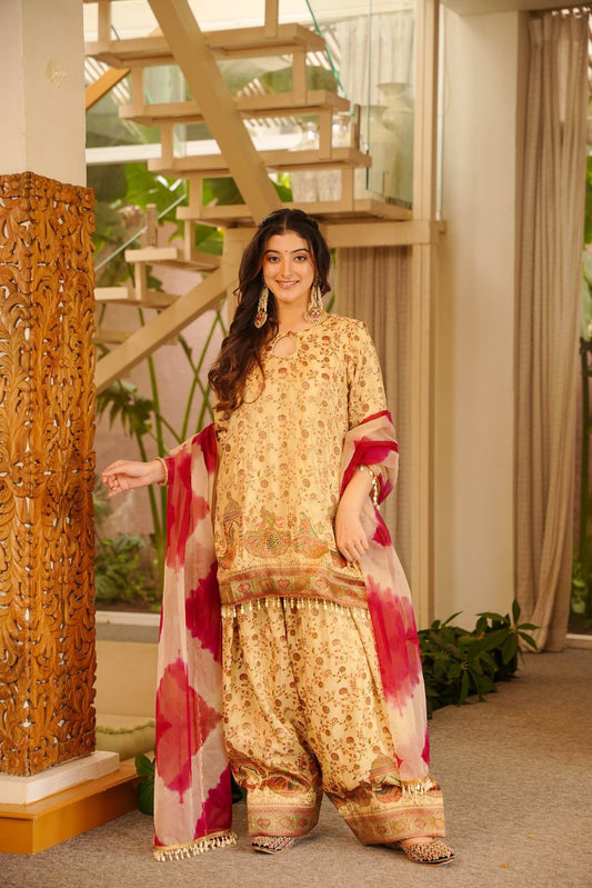 Zariya Heavy Farshi Salwar Set