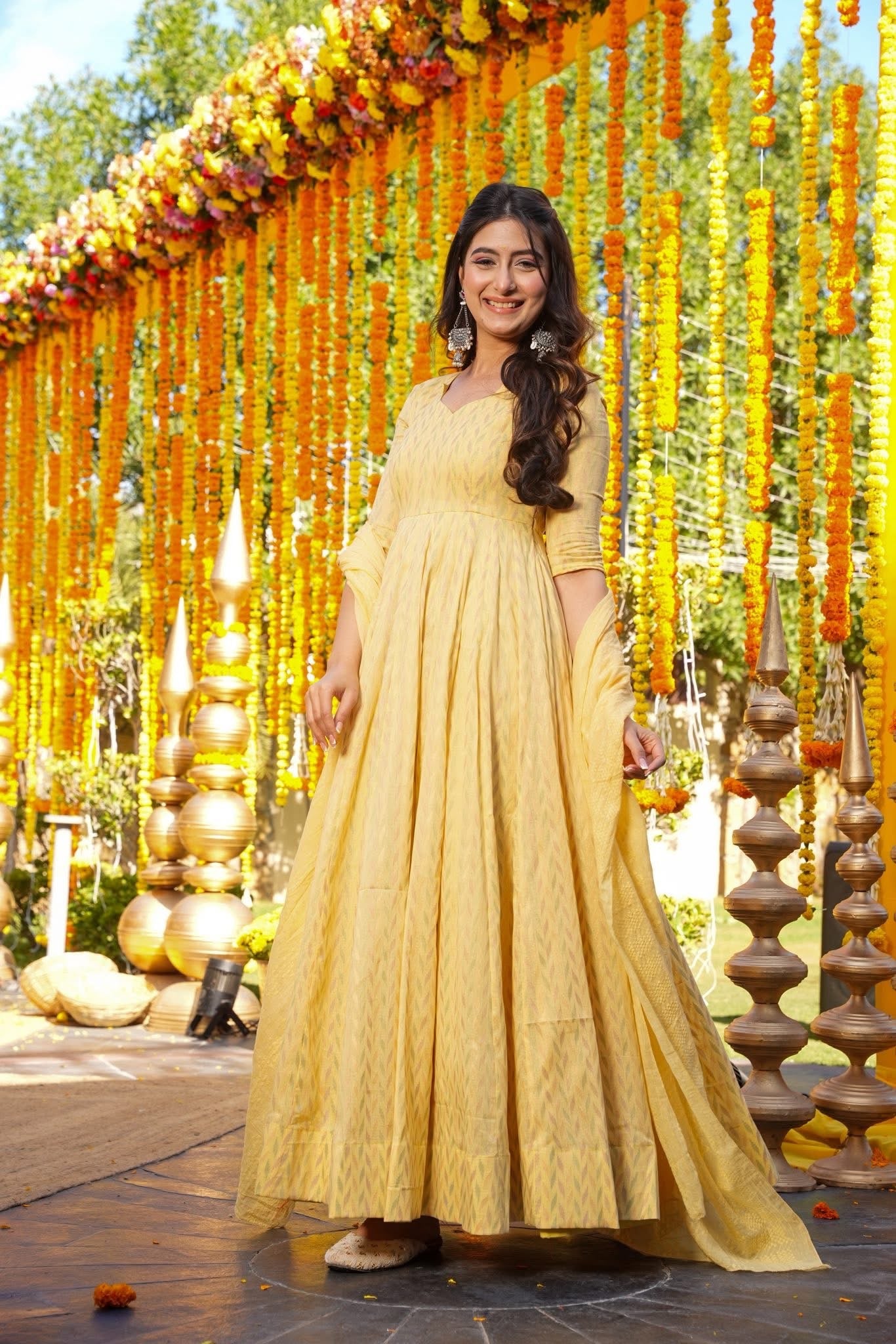 Vasudha Cotton Maxi Set