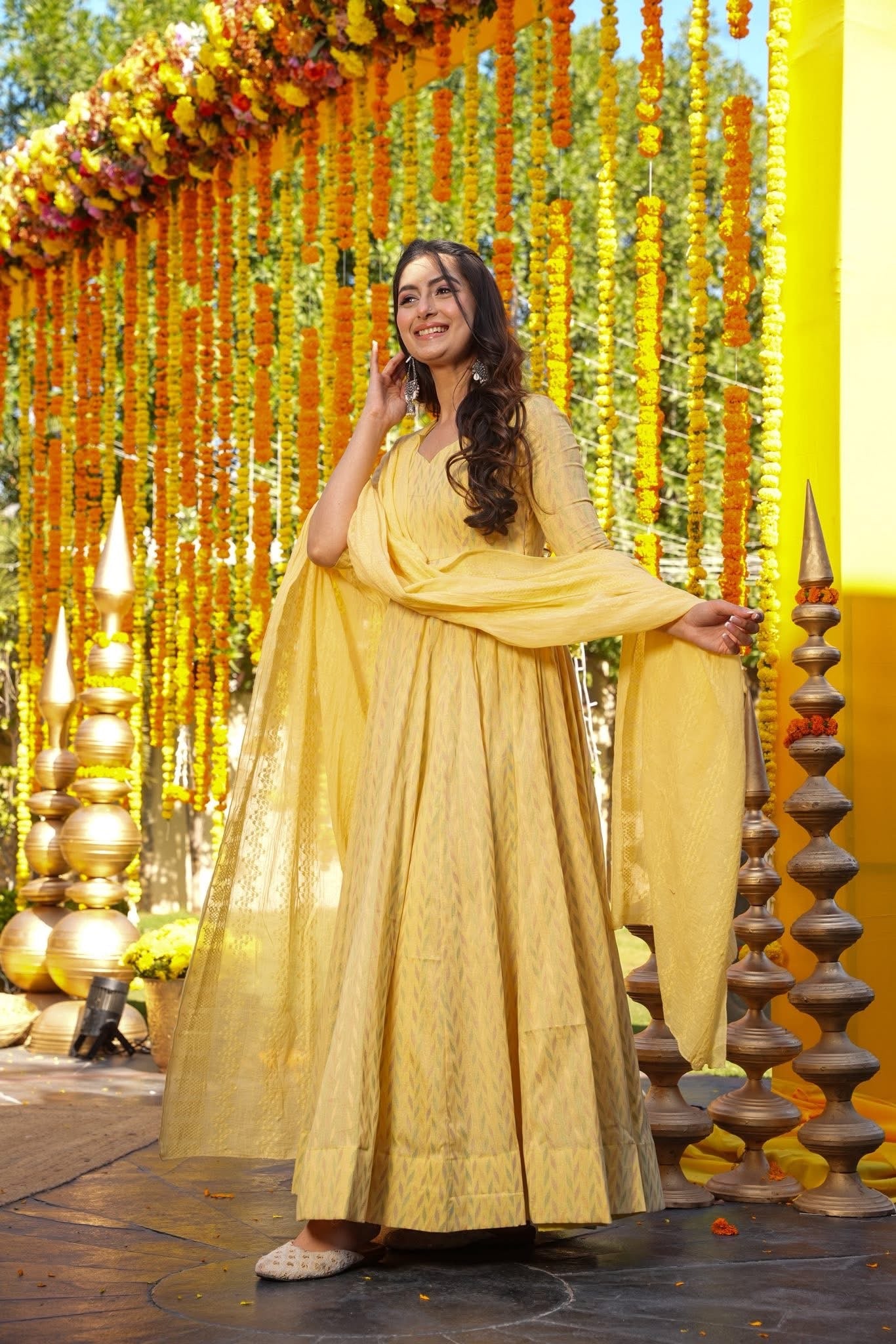 Vasudha Cotton Maxi Set