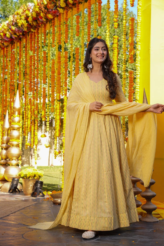 Vasudha Cotton Maxi Set