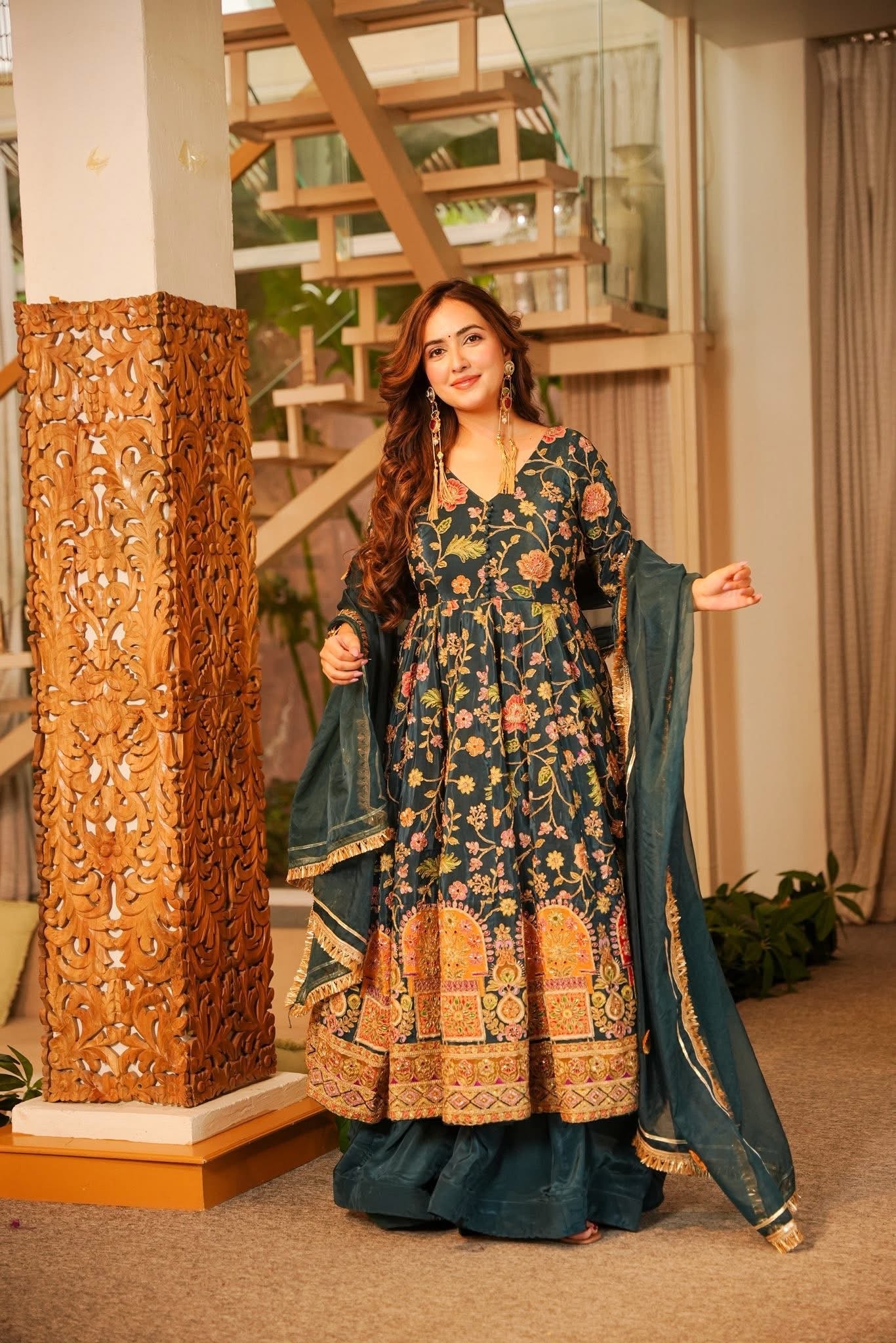 Devina Heavy Embroidered Anarkali Suit Set