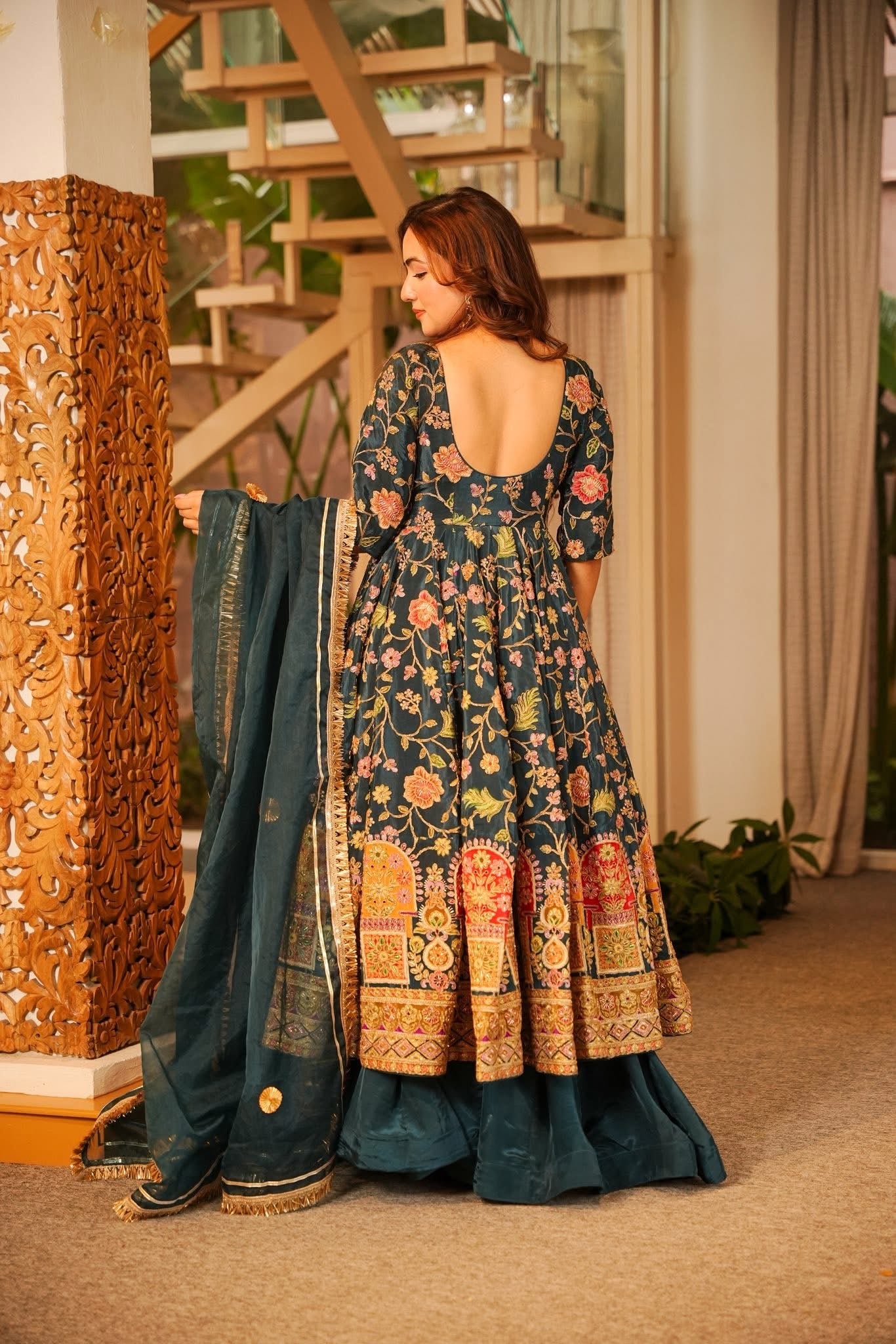 Devina Heavy Embroidered Anarkali Suit Set