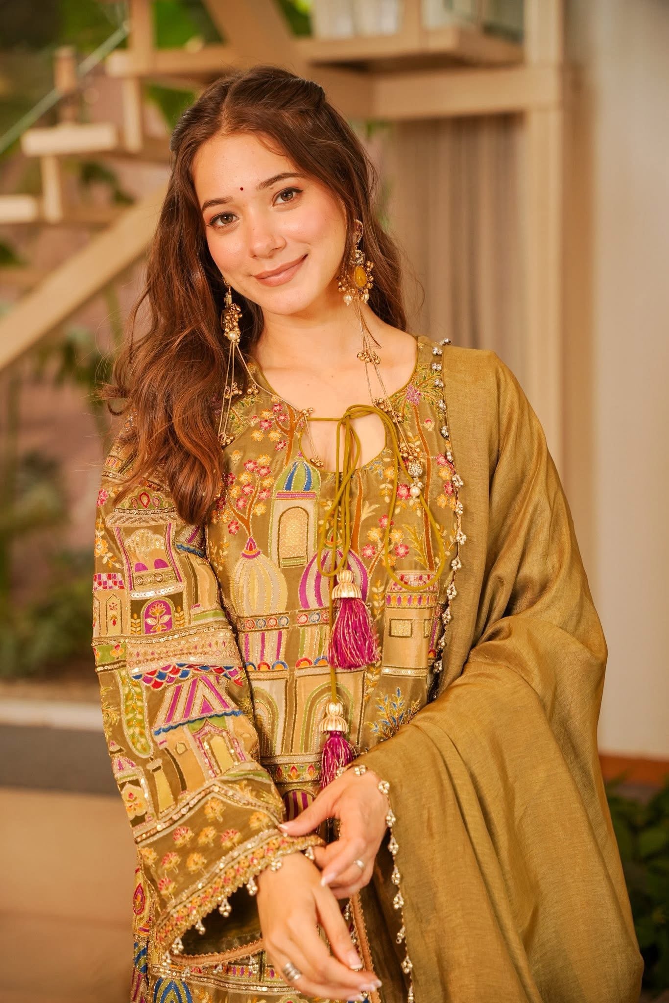 Rihansa Green Embroidered Kurta Set