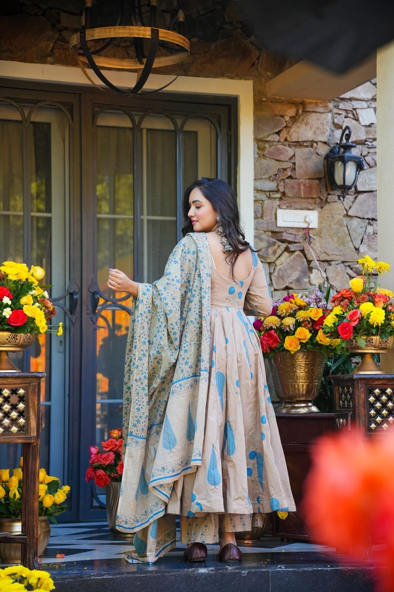 Aabru Printed Cotton Suit Set