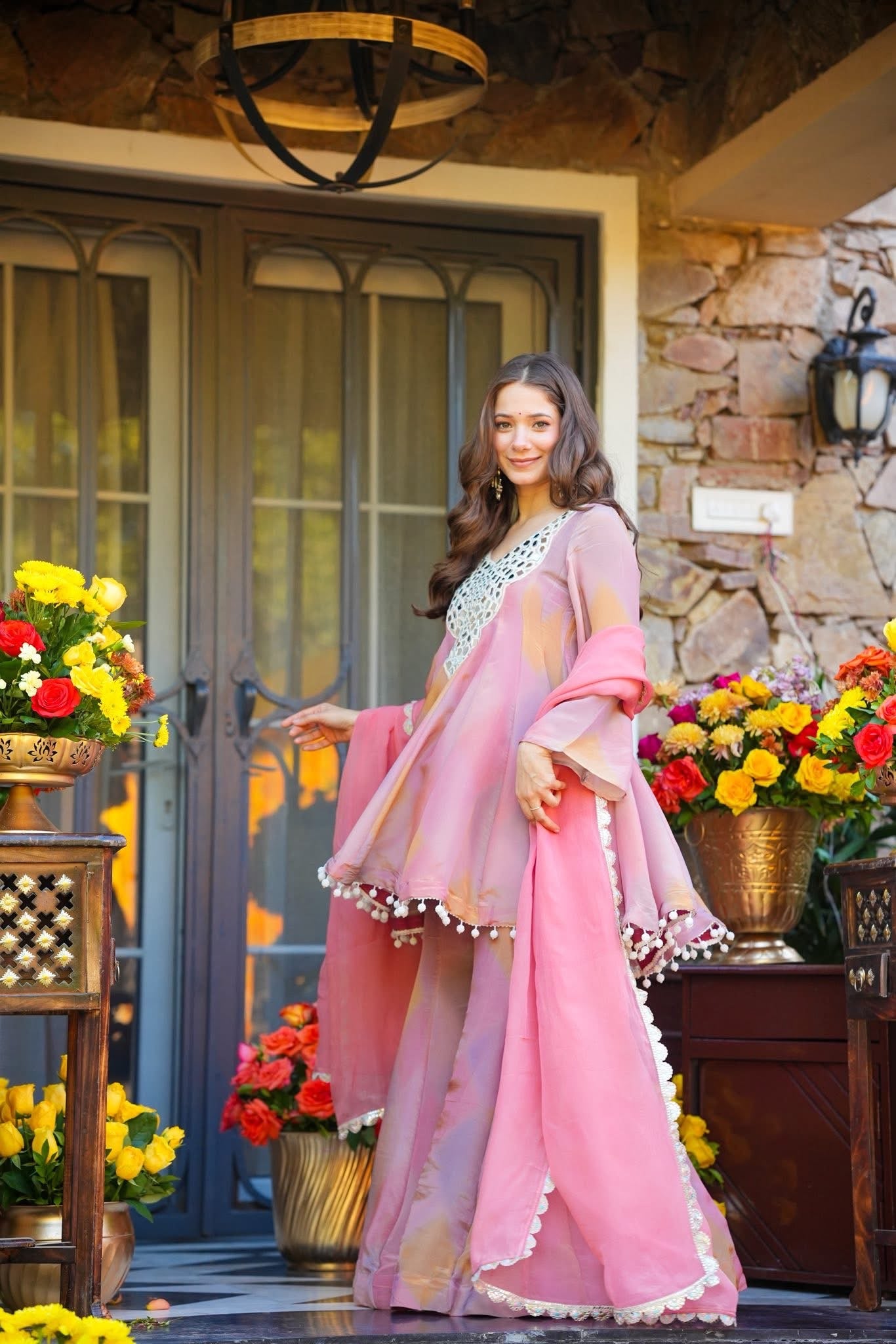 Mehranya Blush Sharara Set