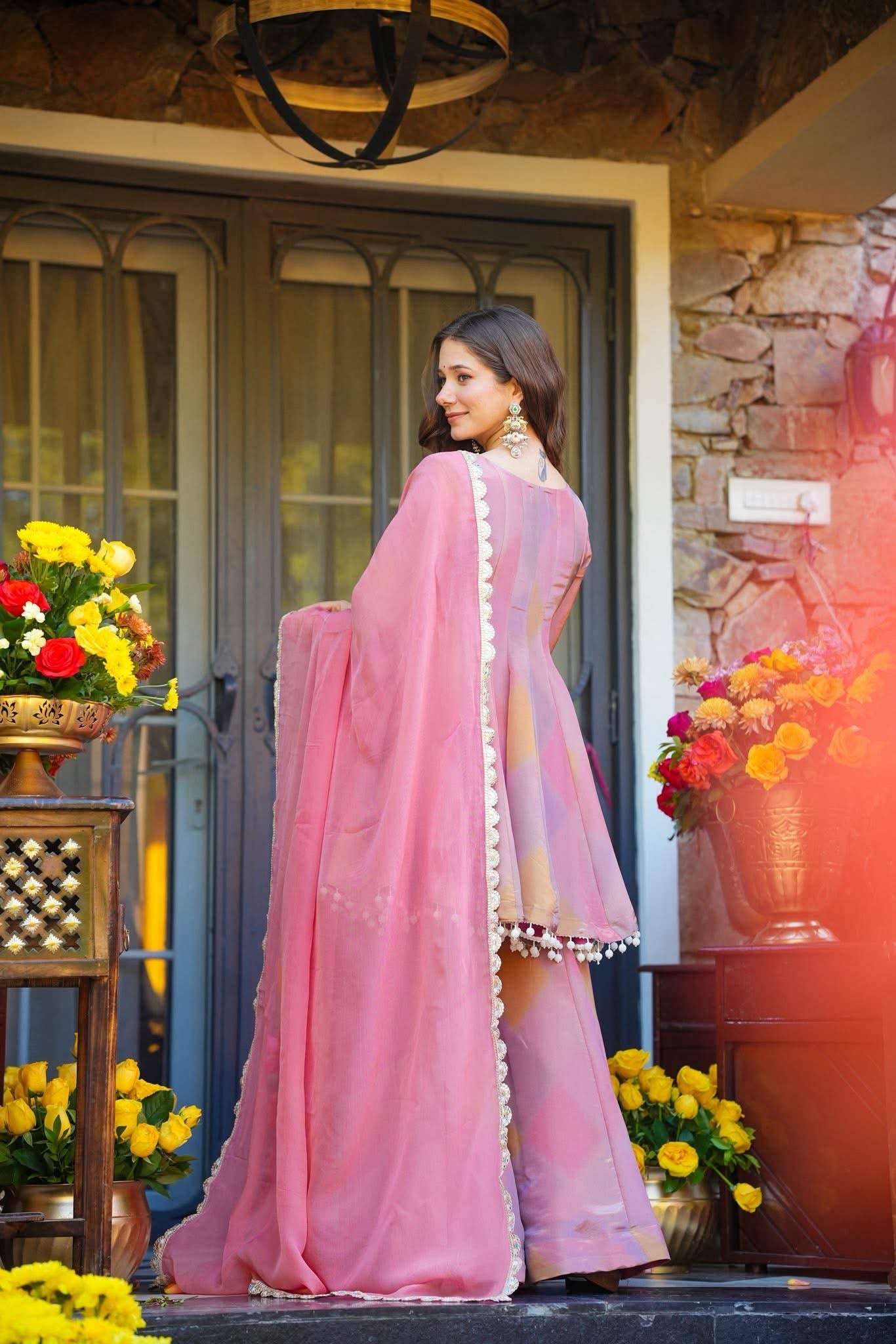 Mehranya Blush Sharara Set