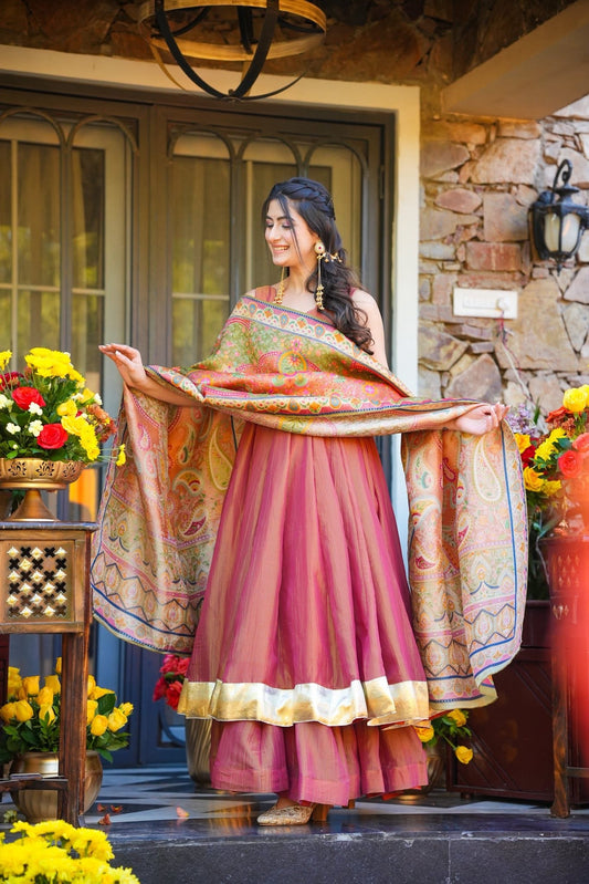 Navyara Pink Wedding Wear Suit Set