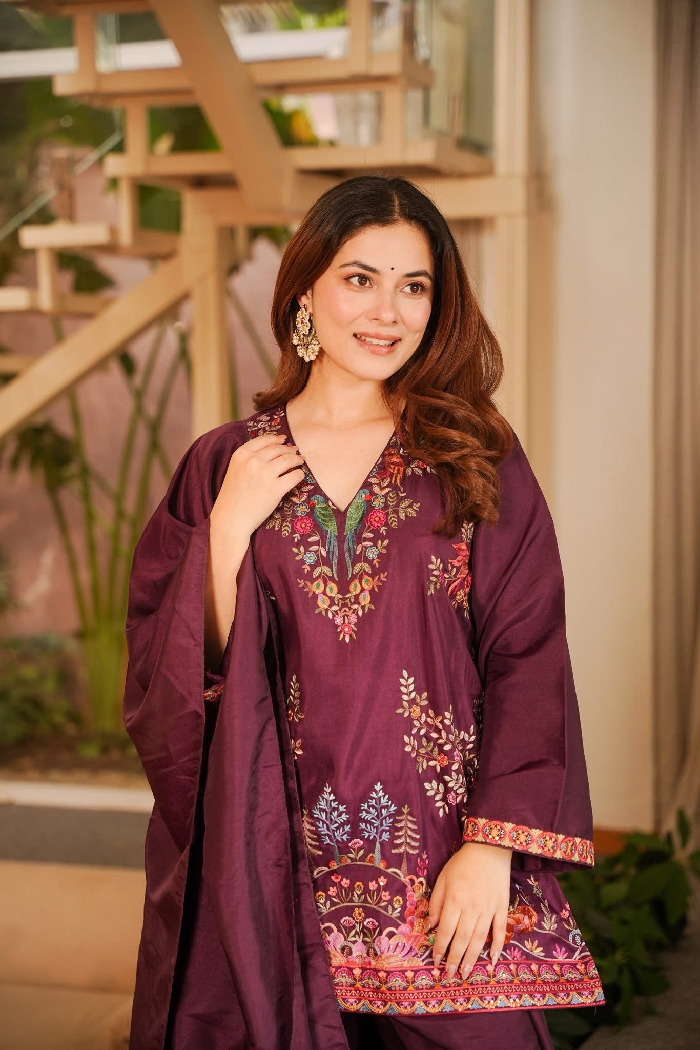 Navisha Embroidered Farshi Salwar Set