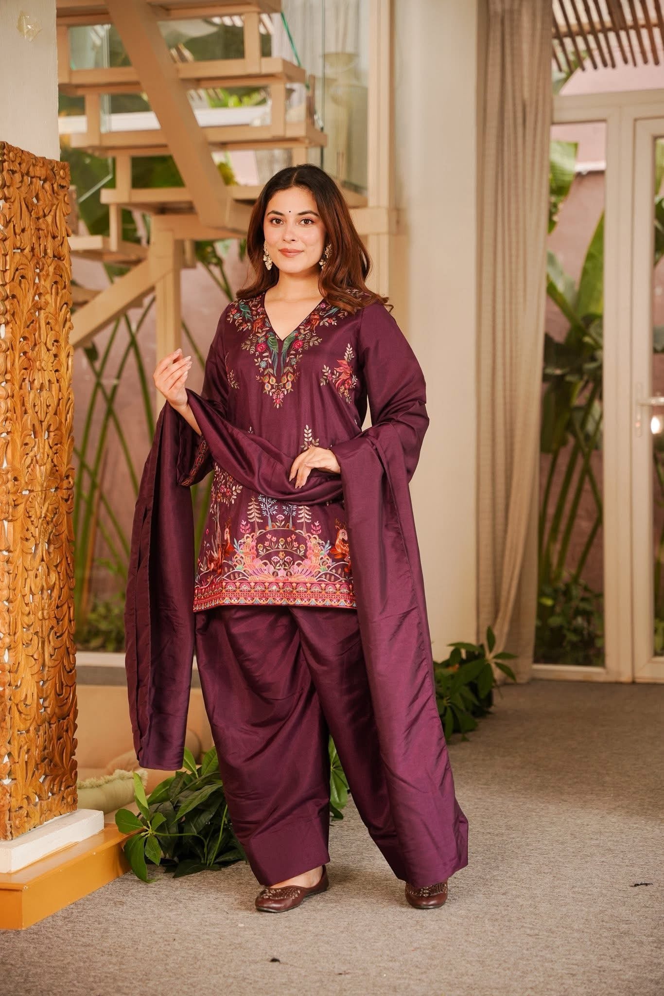 Navisha Embroidered Farshi Salwar Set