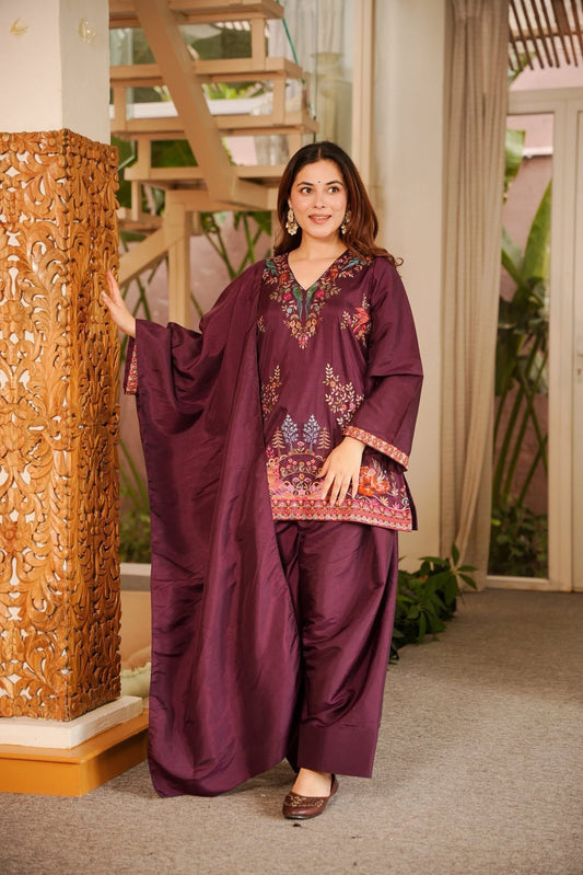 Navisha Embroidered Farshi Salwar Set