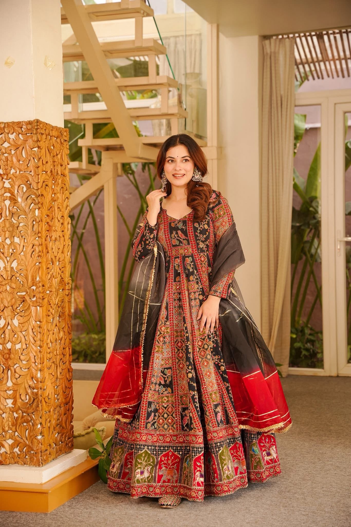 Aabhiriti Heavy Embroidered Maxi Set