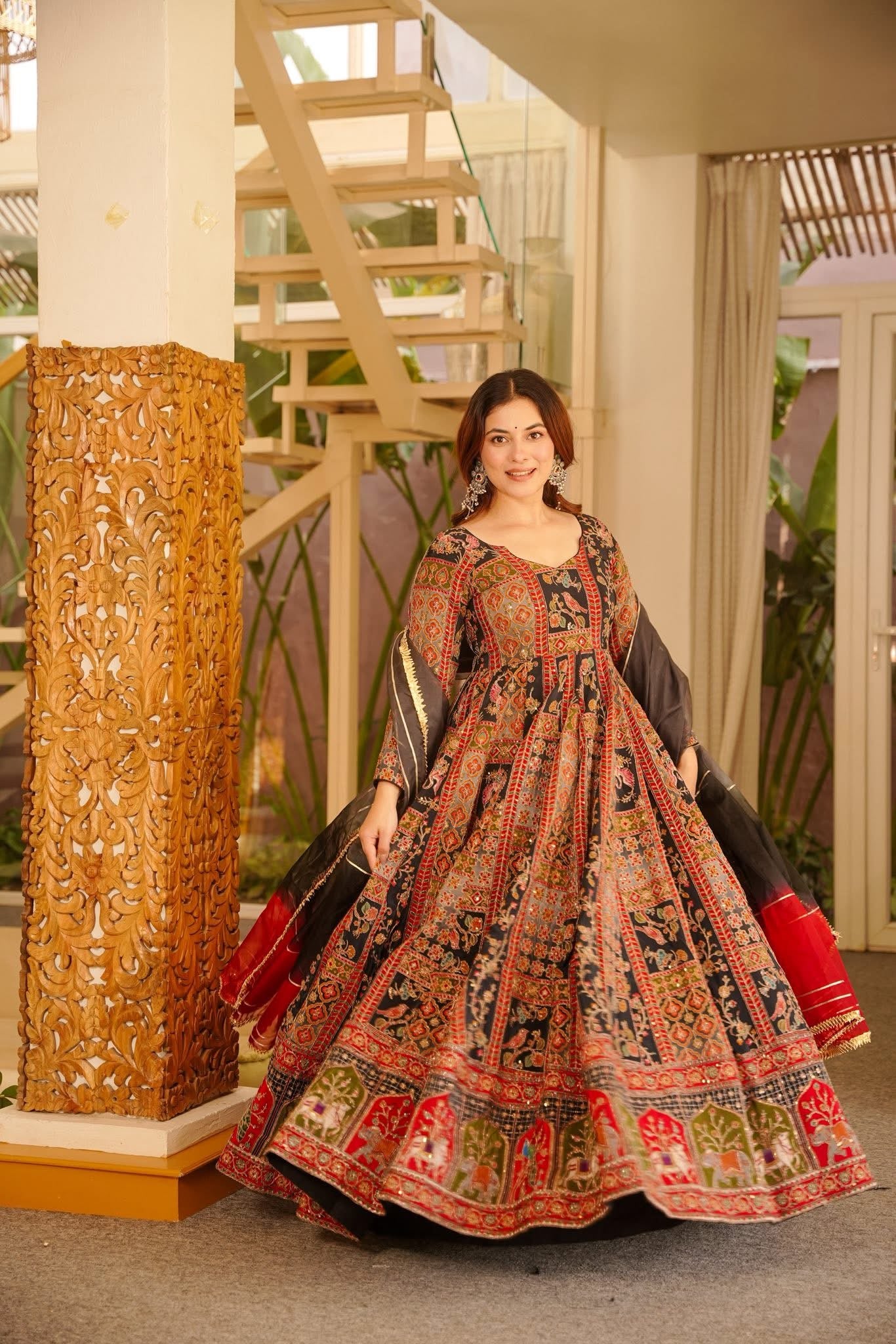 Aabhiriti Heavy Embroidered Maxi Set
