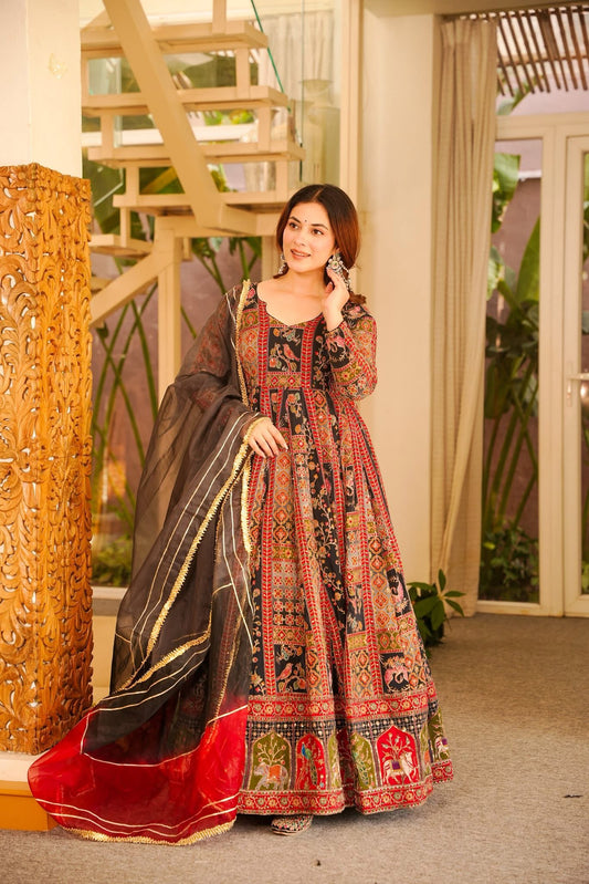Aabhiriti Heavy Embroidered Maxi Set